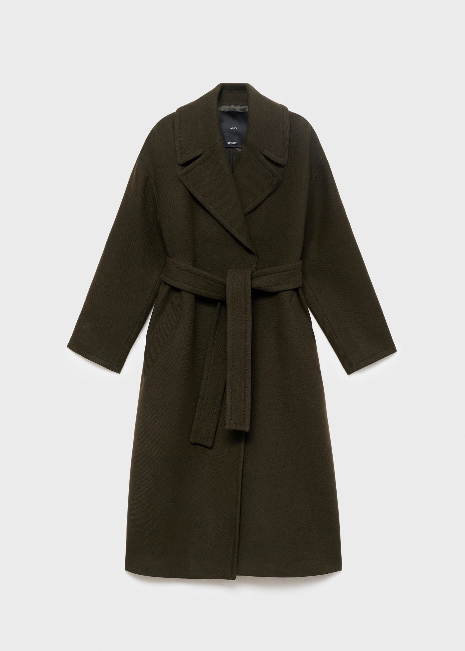 Manteco Wool Coat With Belt