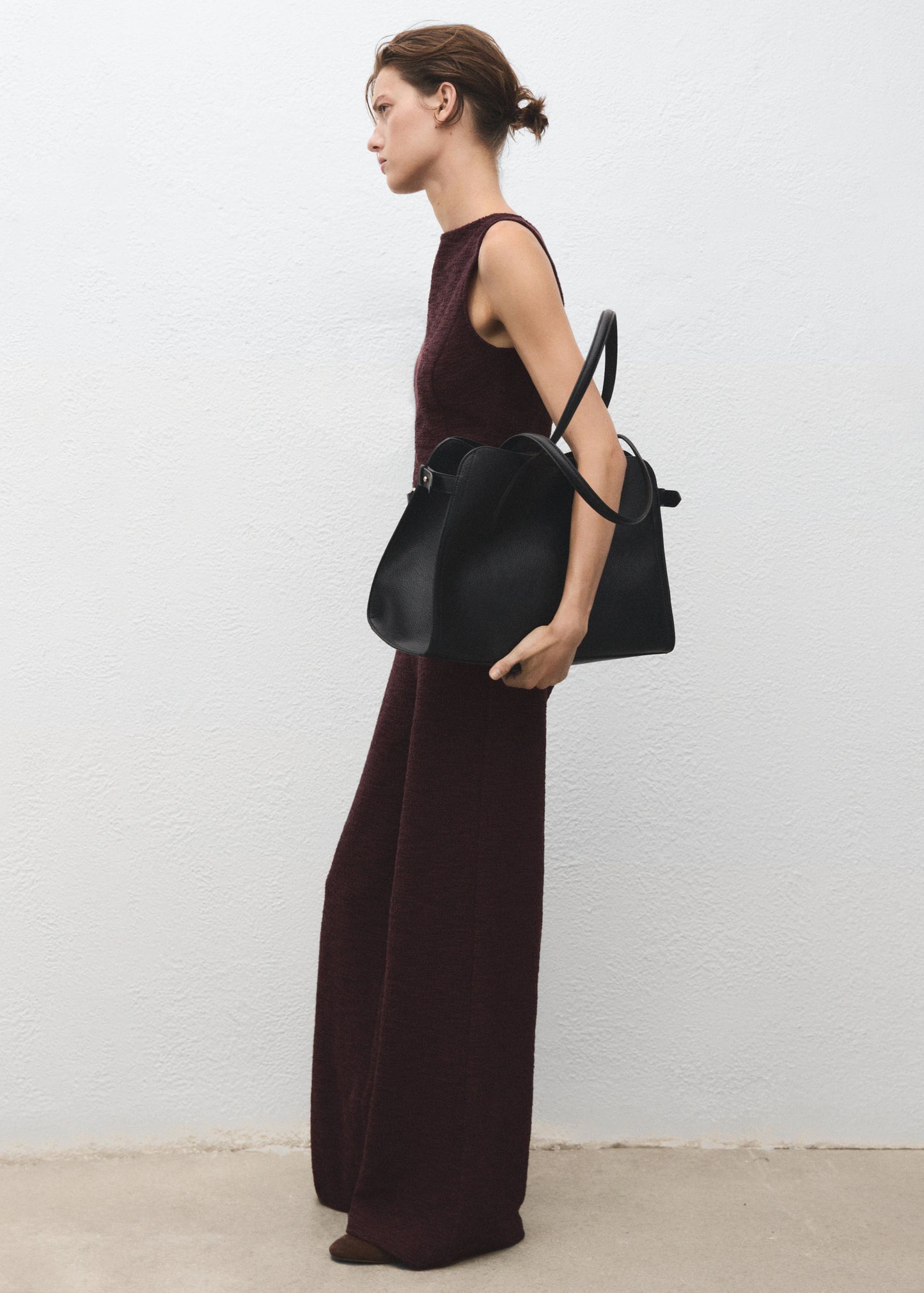 Marl Jumpsuit With Belt