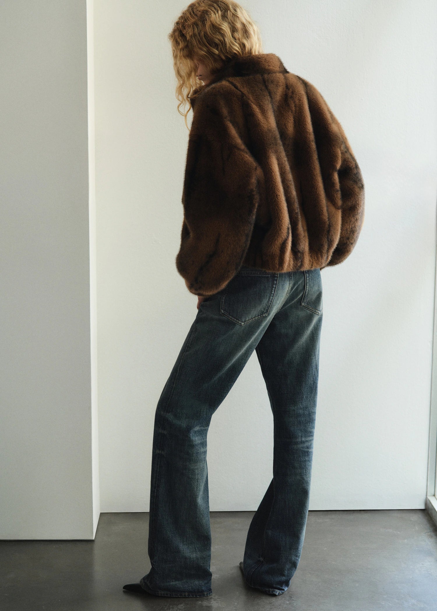 Mid Rise Flared Jeans