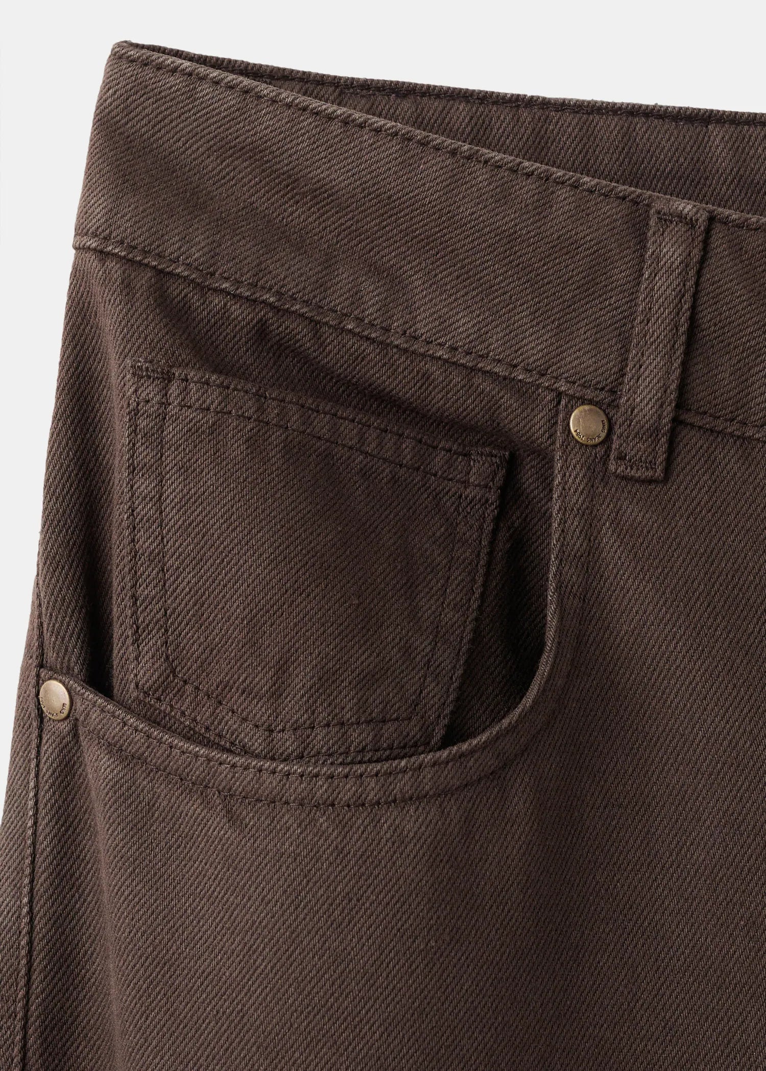 Mid Rise Straight Jeans