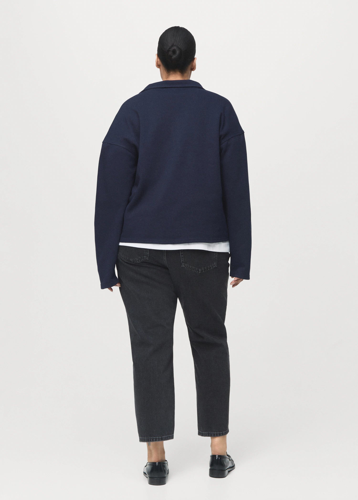 Mid Rise Straight Jeans