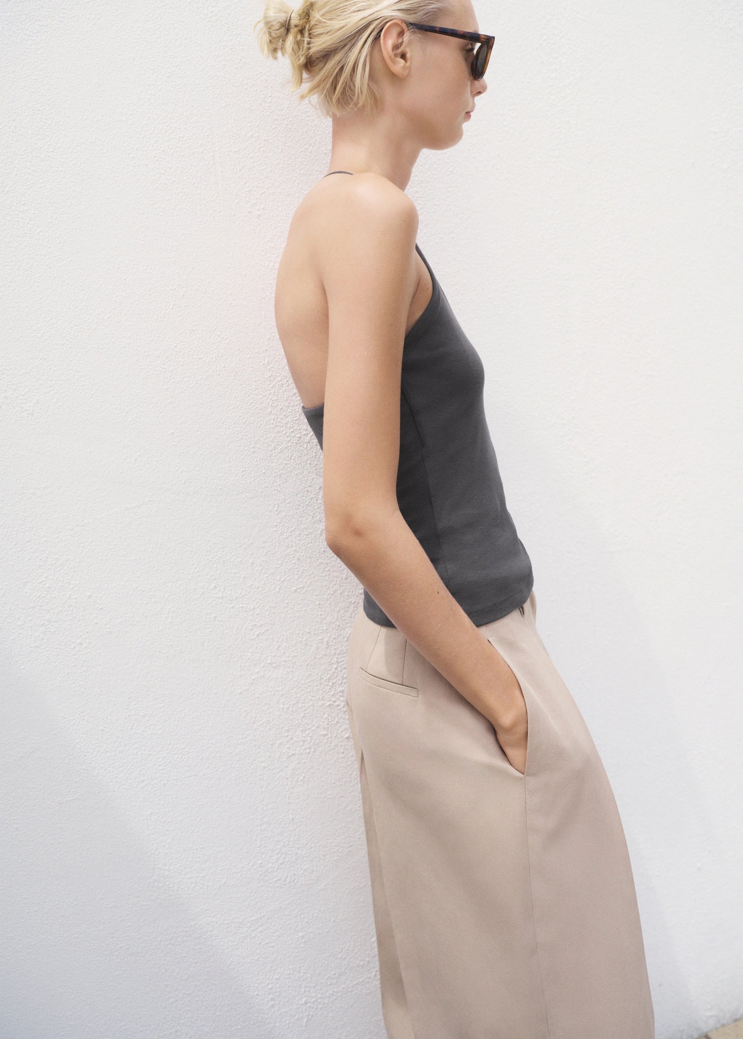 Open Back Cotton Top