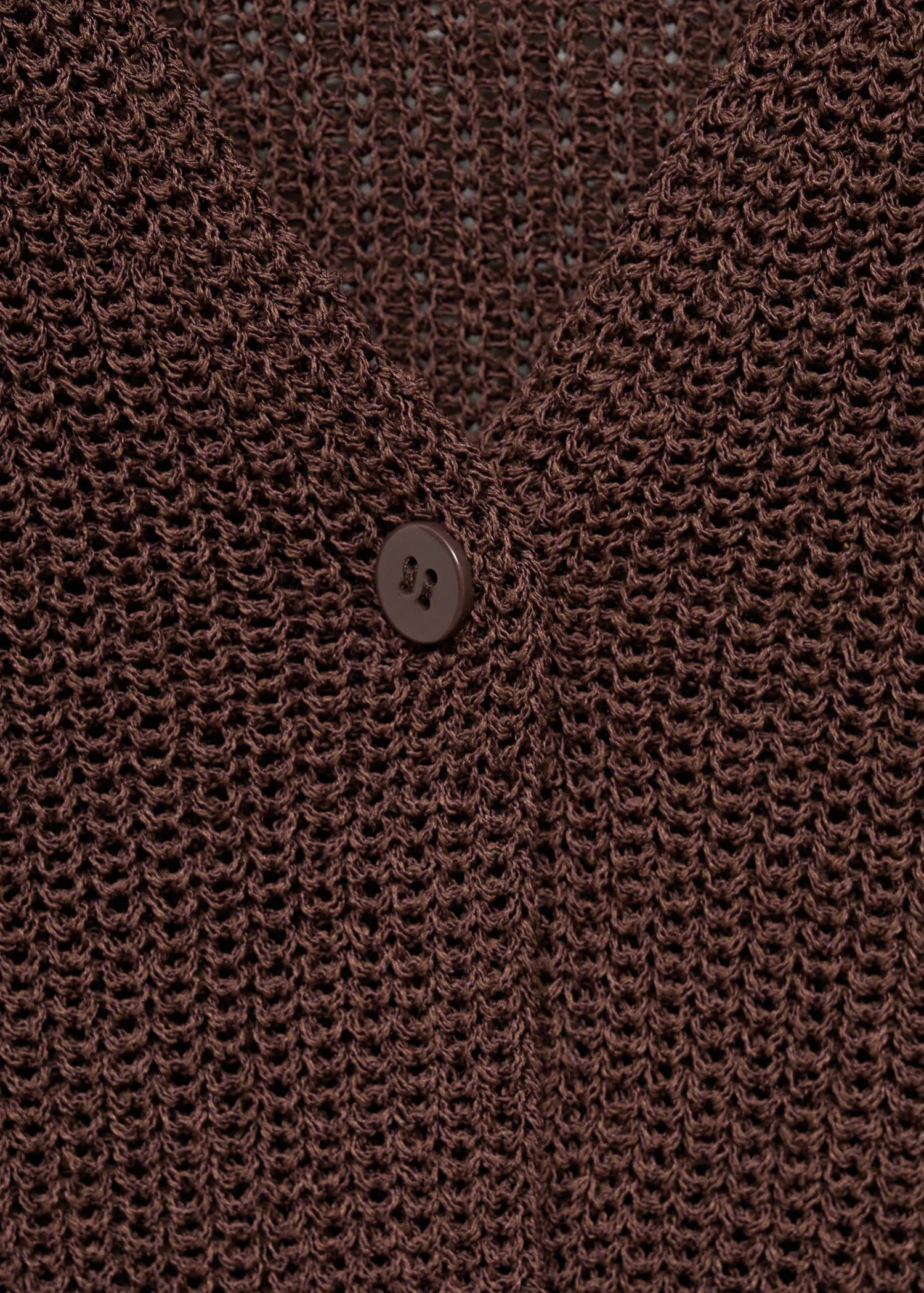 Openwork Knitted Waistcoat