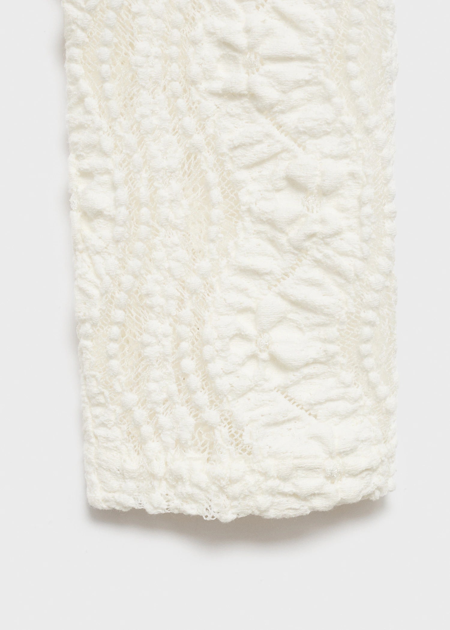 Openwork Sweater With Perkins Collar