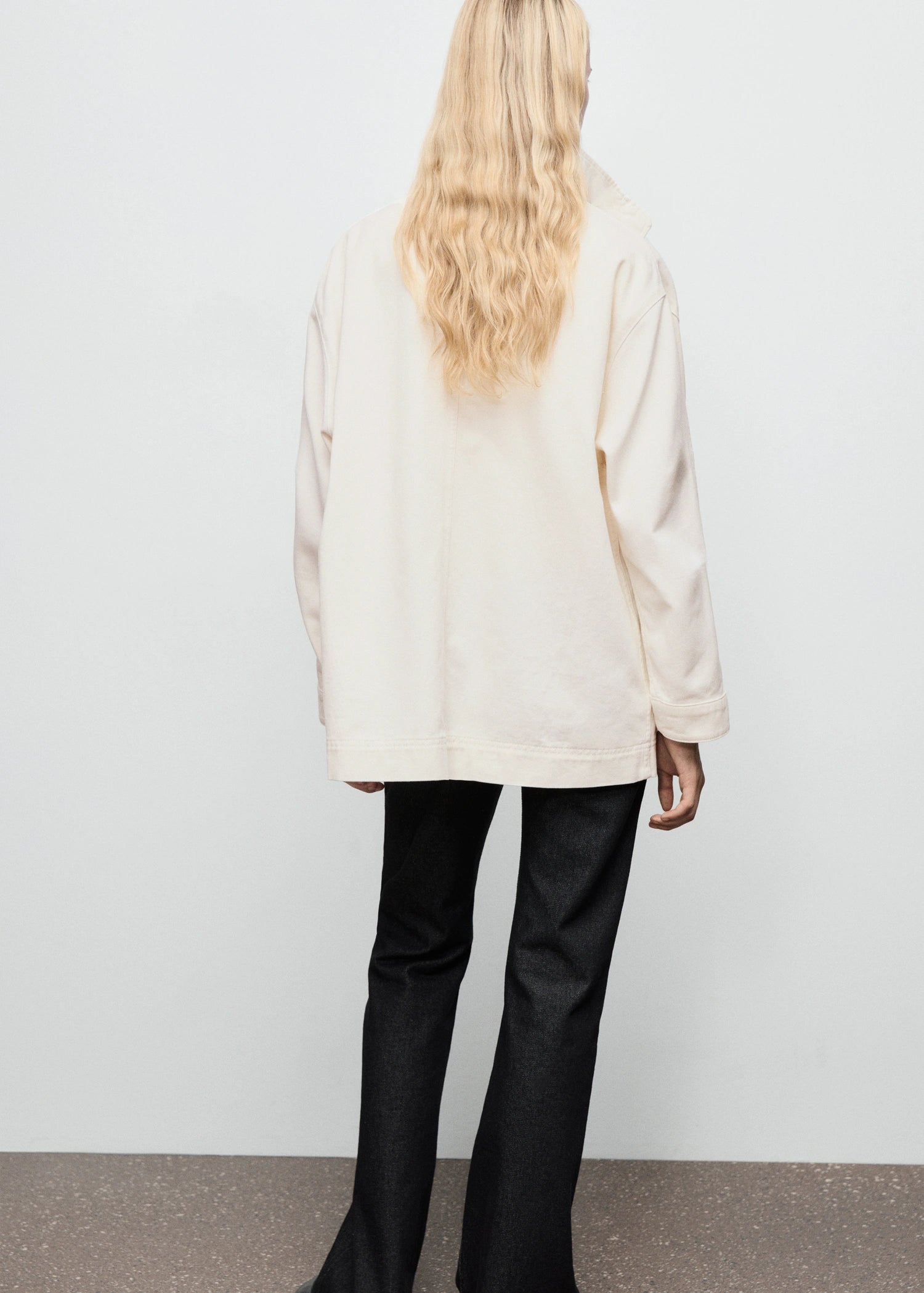 Oversized Denim Parka With Pockets