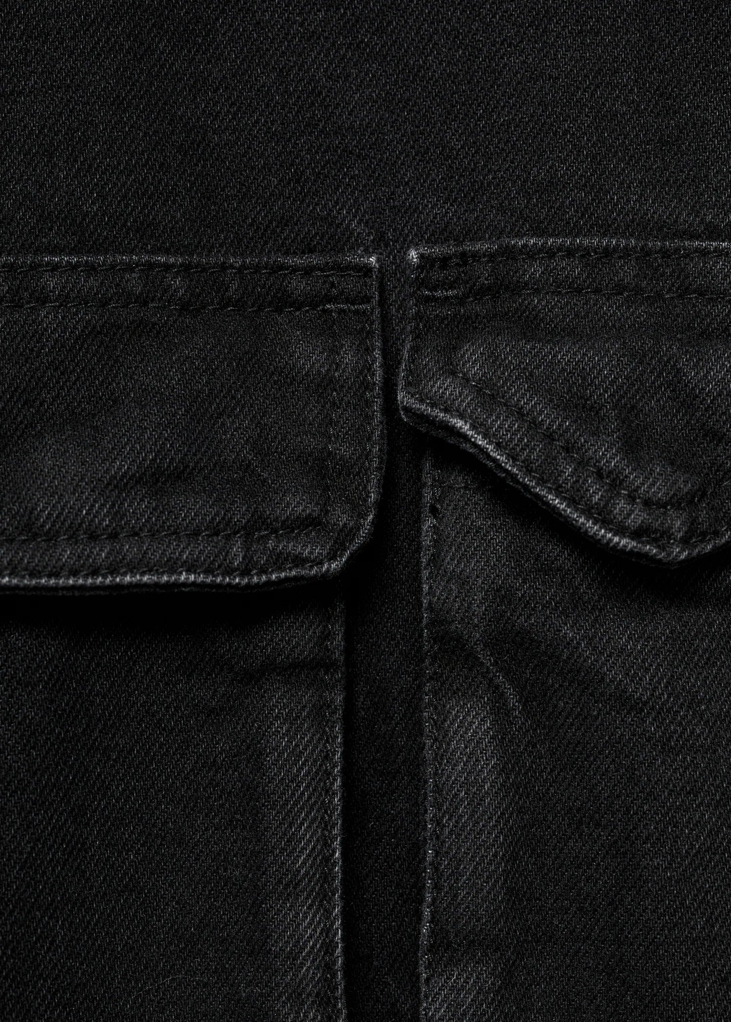 Oversized Denim Parka With Pockets