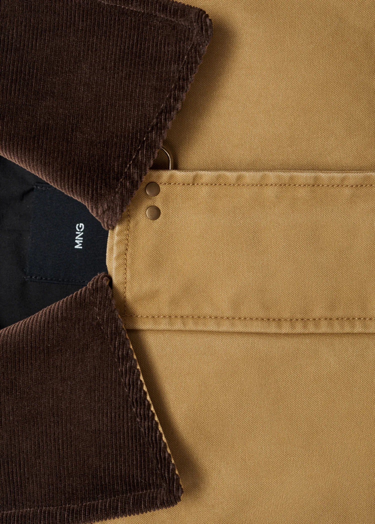 Oversized Parka With Contrasting Collar