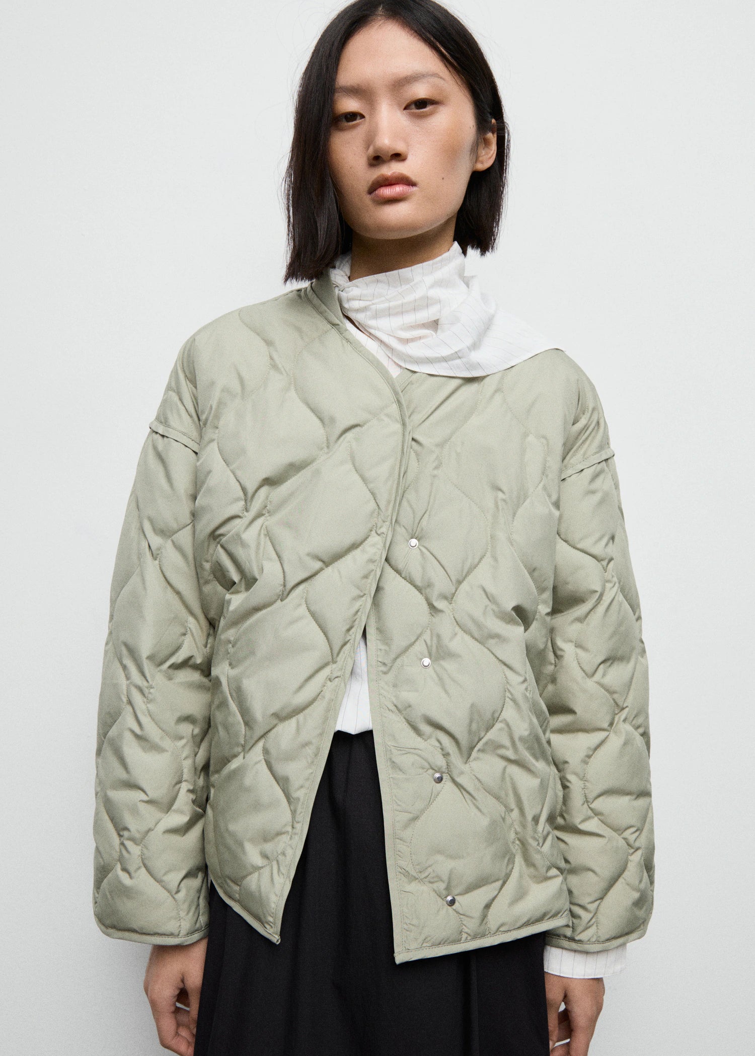 Oversized Quilted Anorak