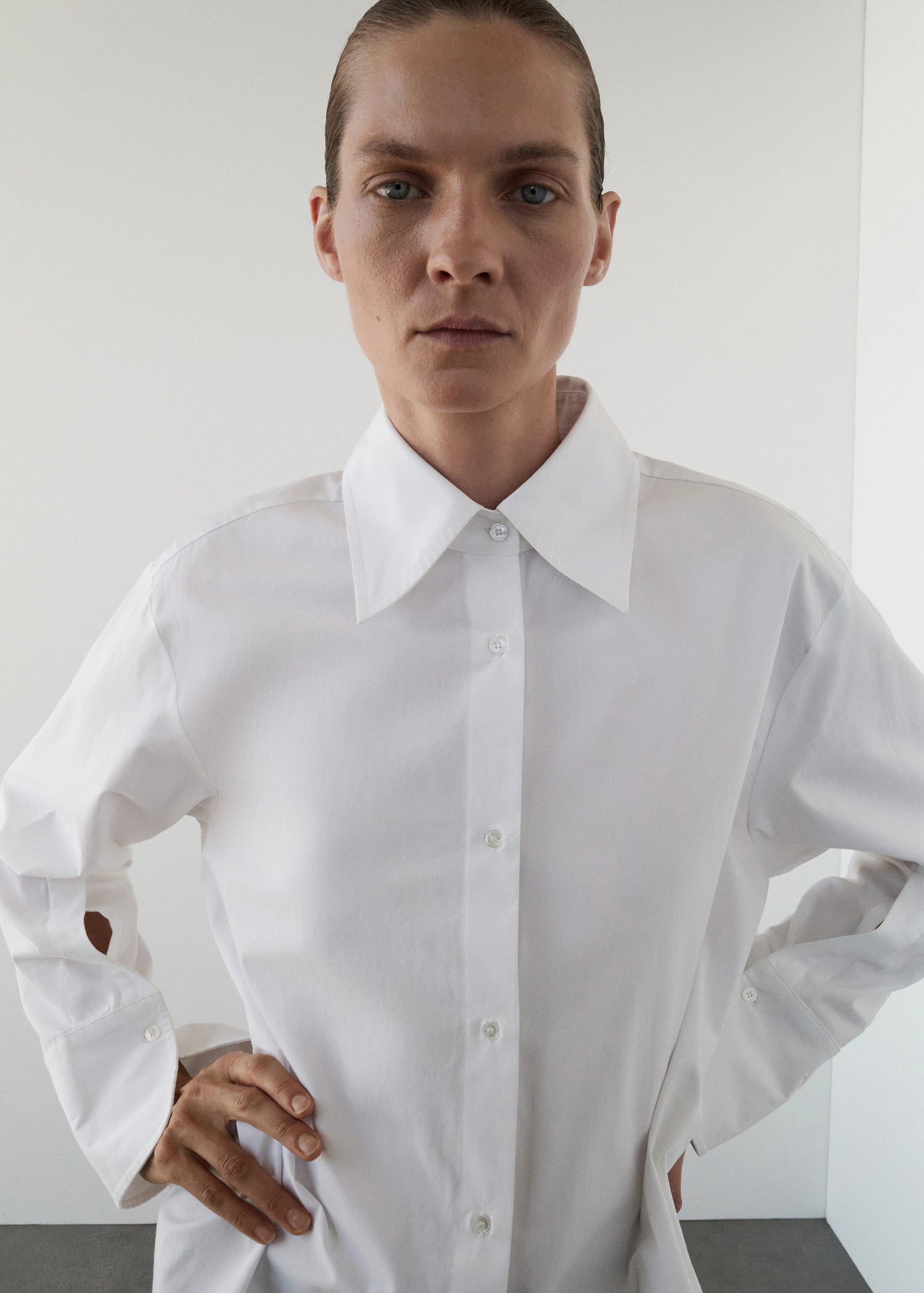 Oversized Shirt With Crossed Back