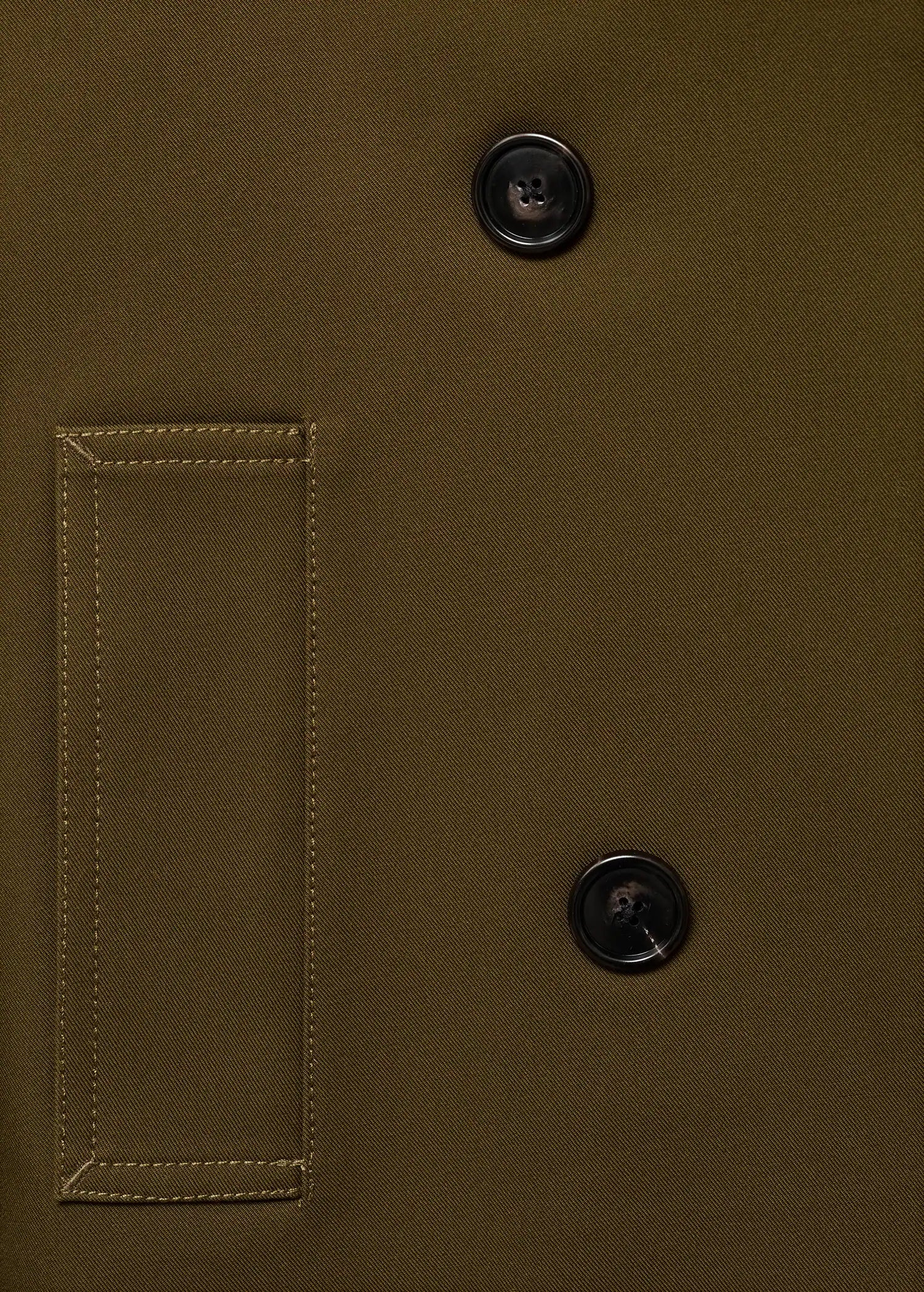 Oversized Short Double Breasted Trench Coat