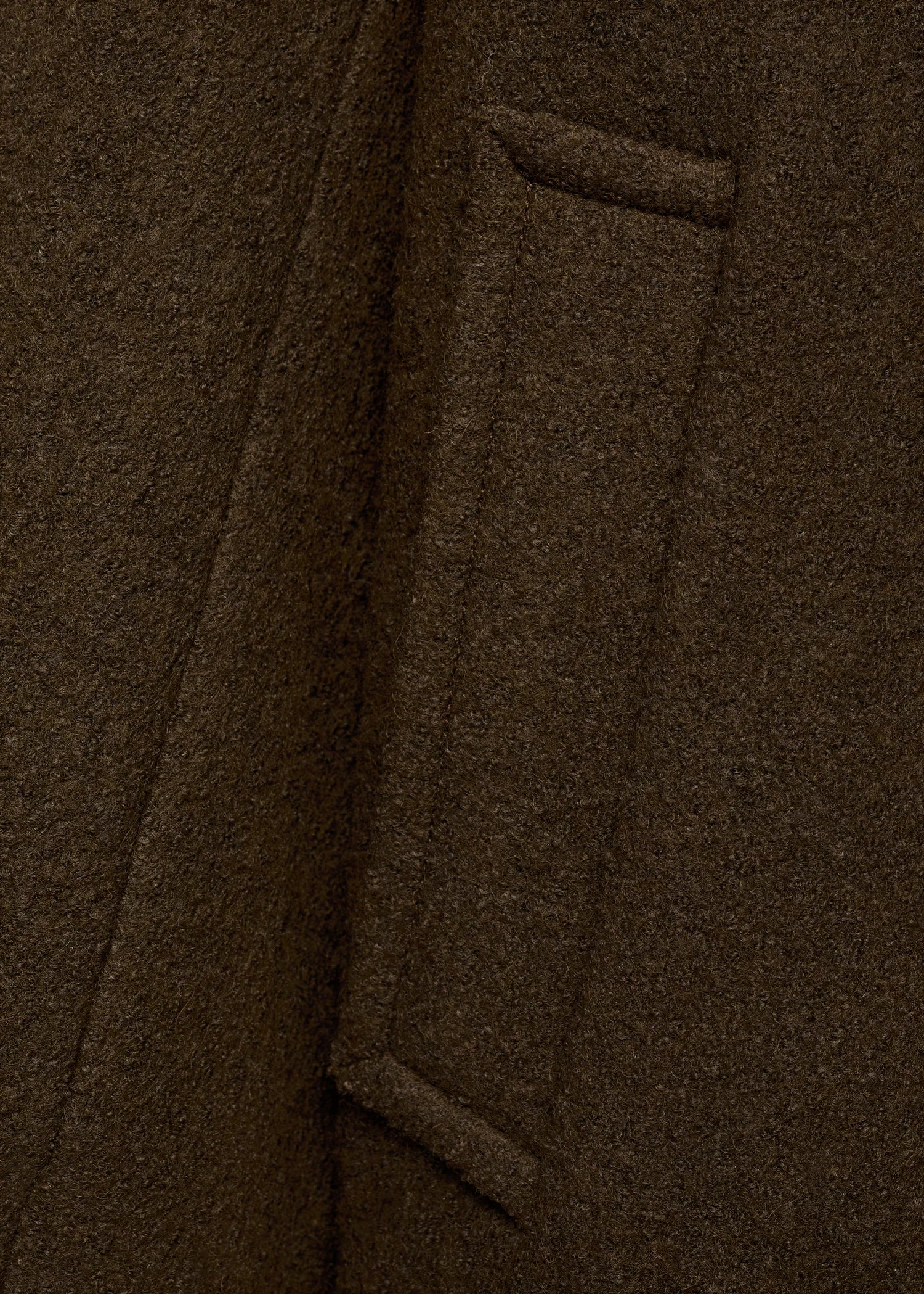 Oversized Wool Coat With Maxi Lapels