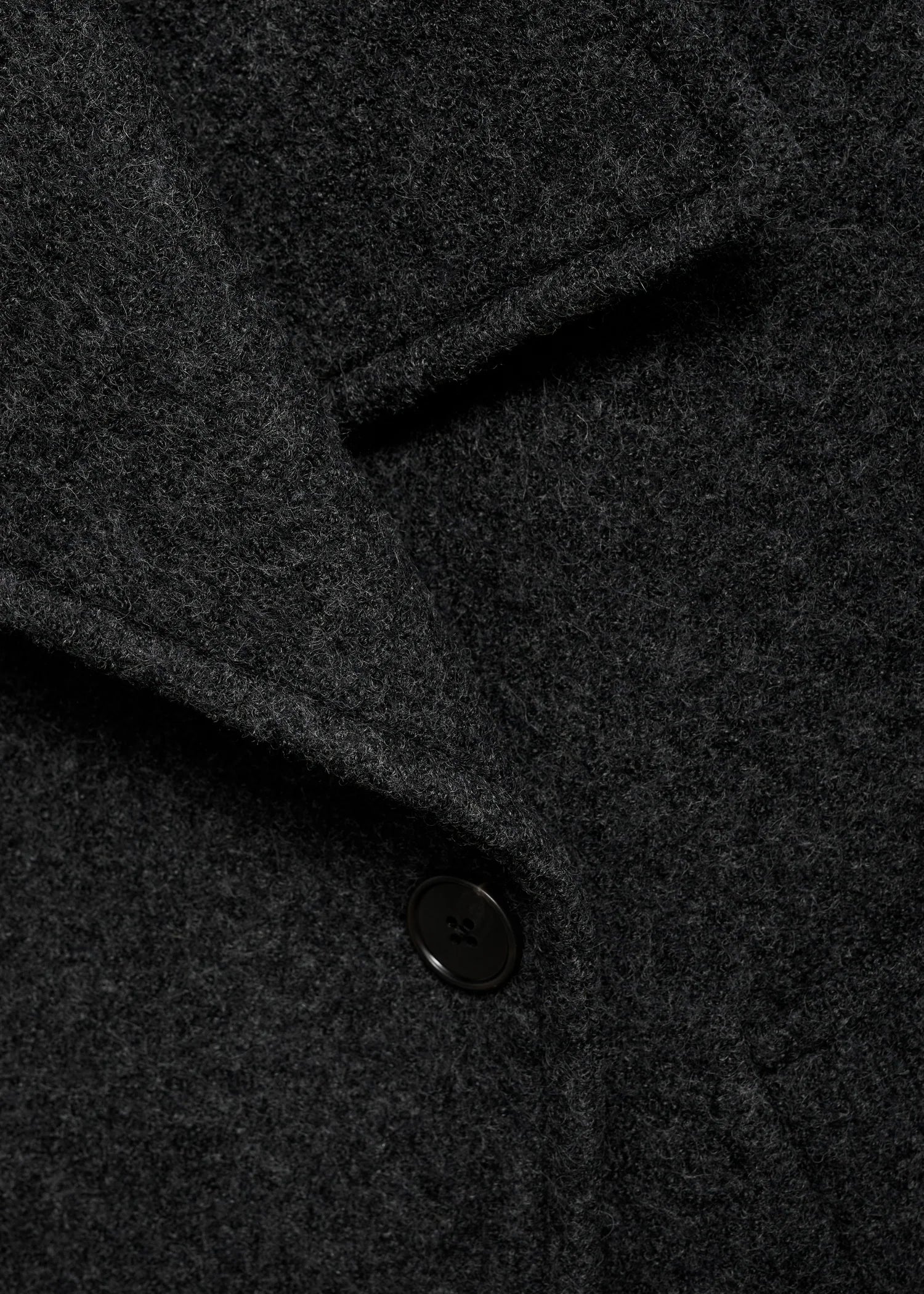 Oversized Wool Coat With Maxi Lapels