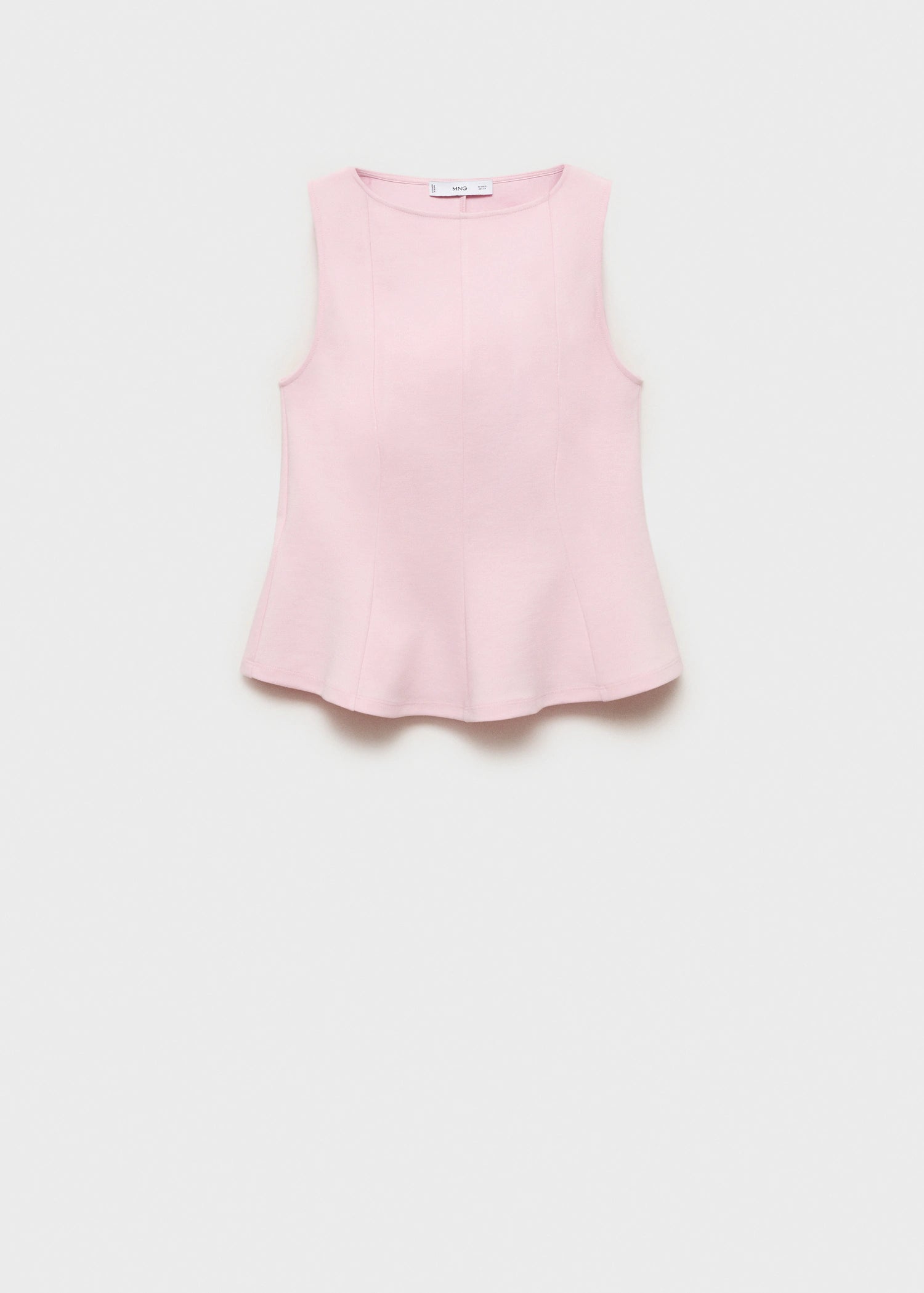 Peplum Top With Seam Detail