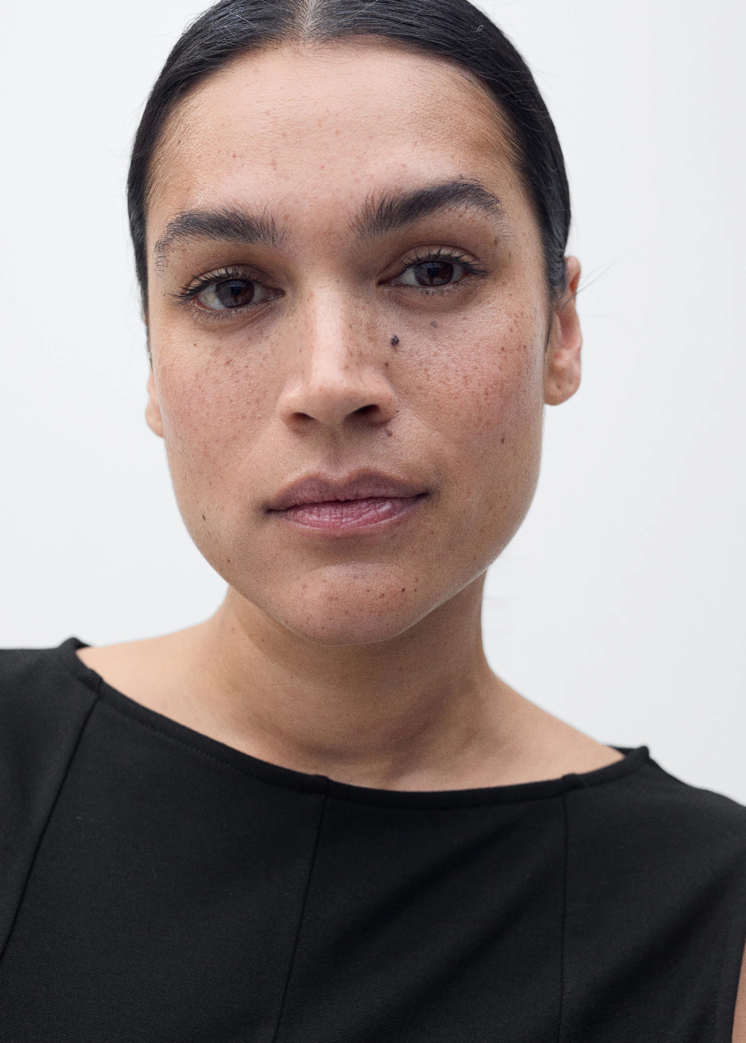 Peplum Top With Seam Detail