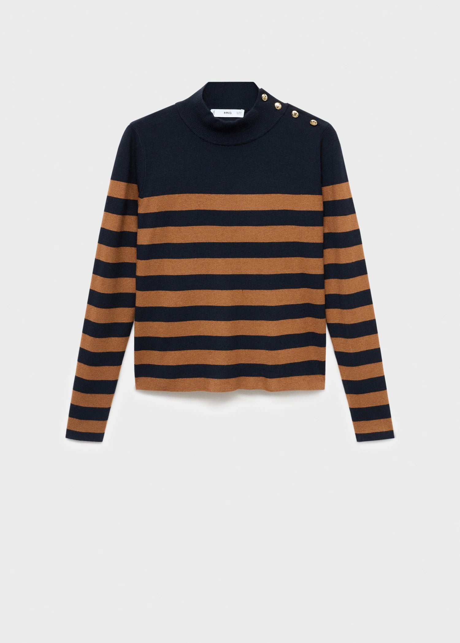 Perkins Neck Sweater With Button