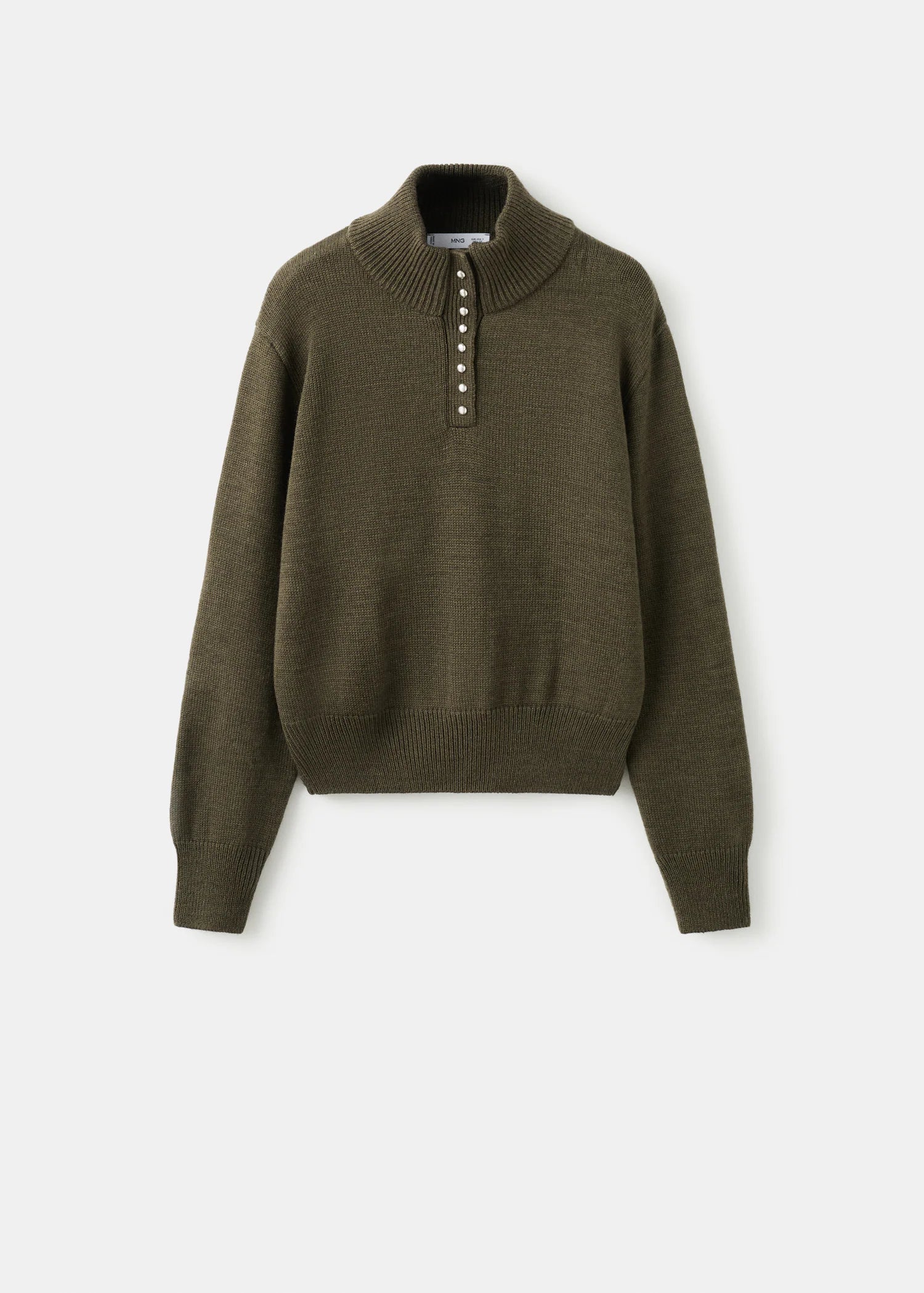 Perkins Neck Sweater With Button
