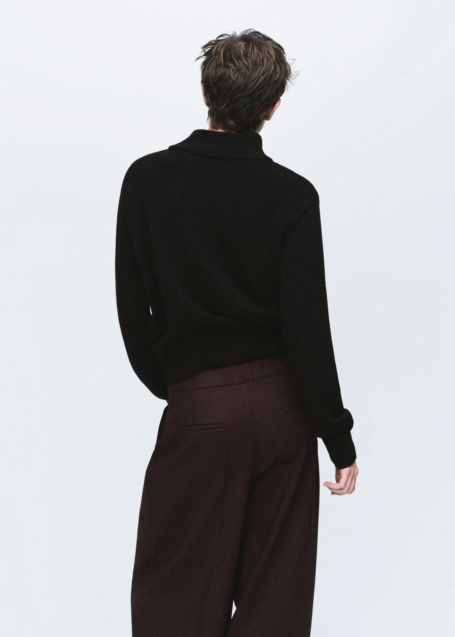 Perkins Neck Sweater With Button