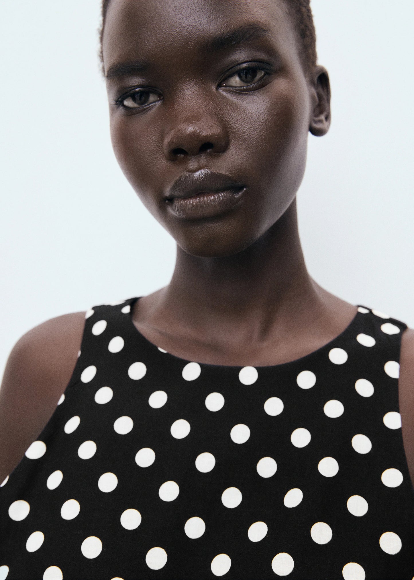 Polka Dot Belt Jumpsuit