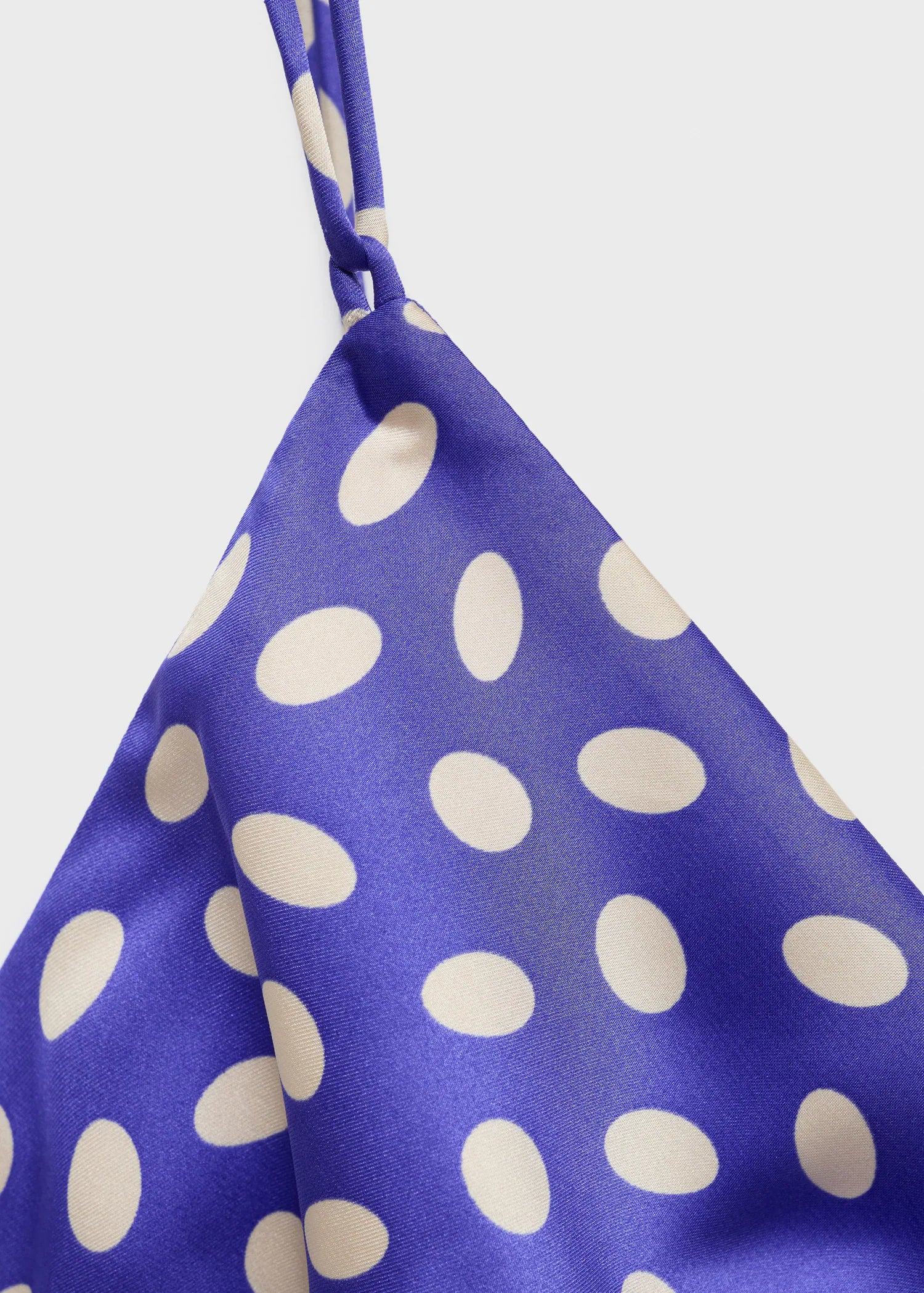 Polka Dot Satin Finish Dress
