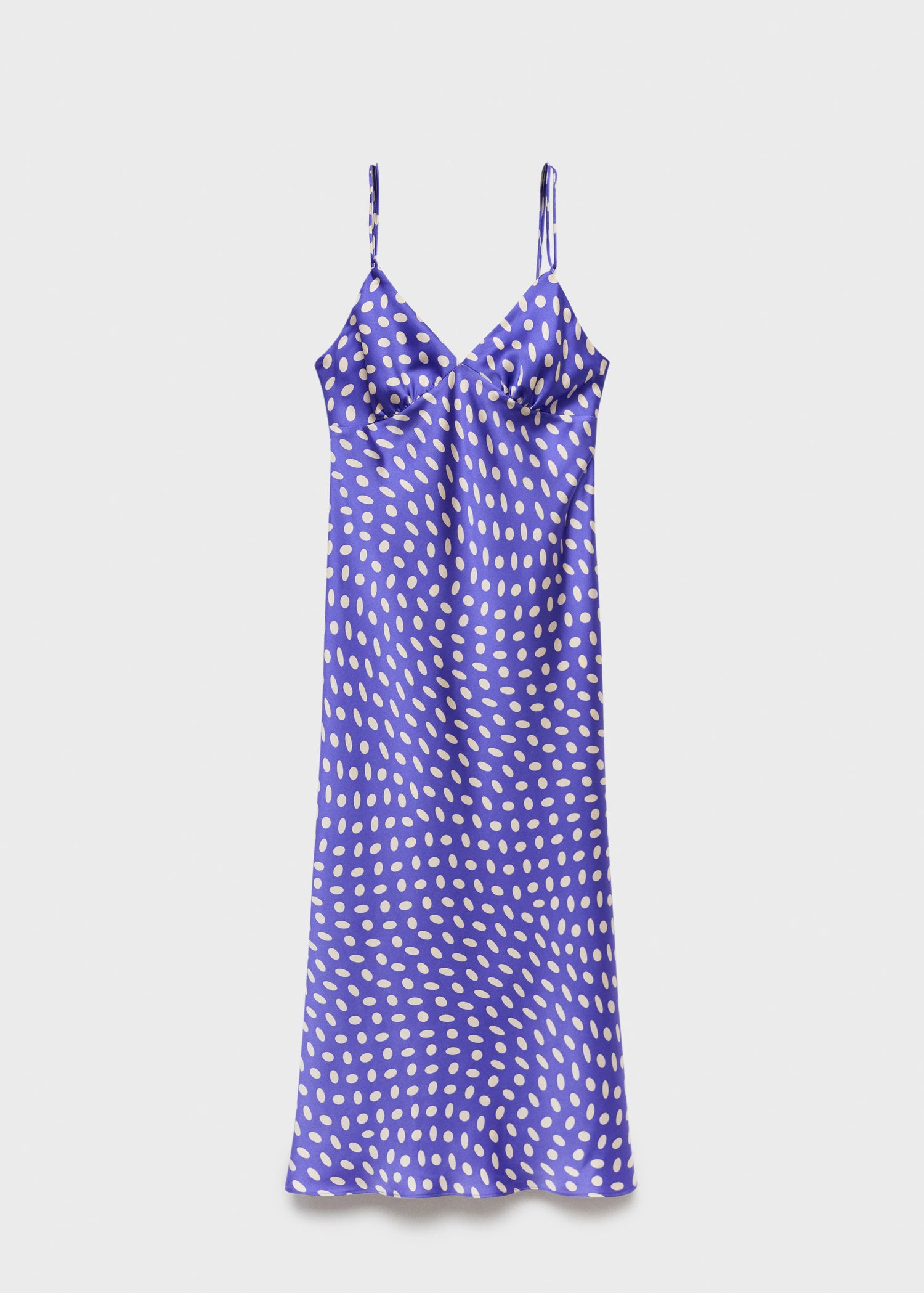 Polka Dot Satin Finish Dress