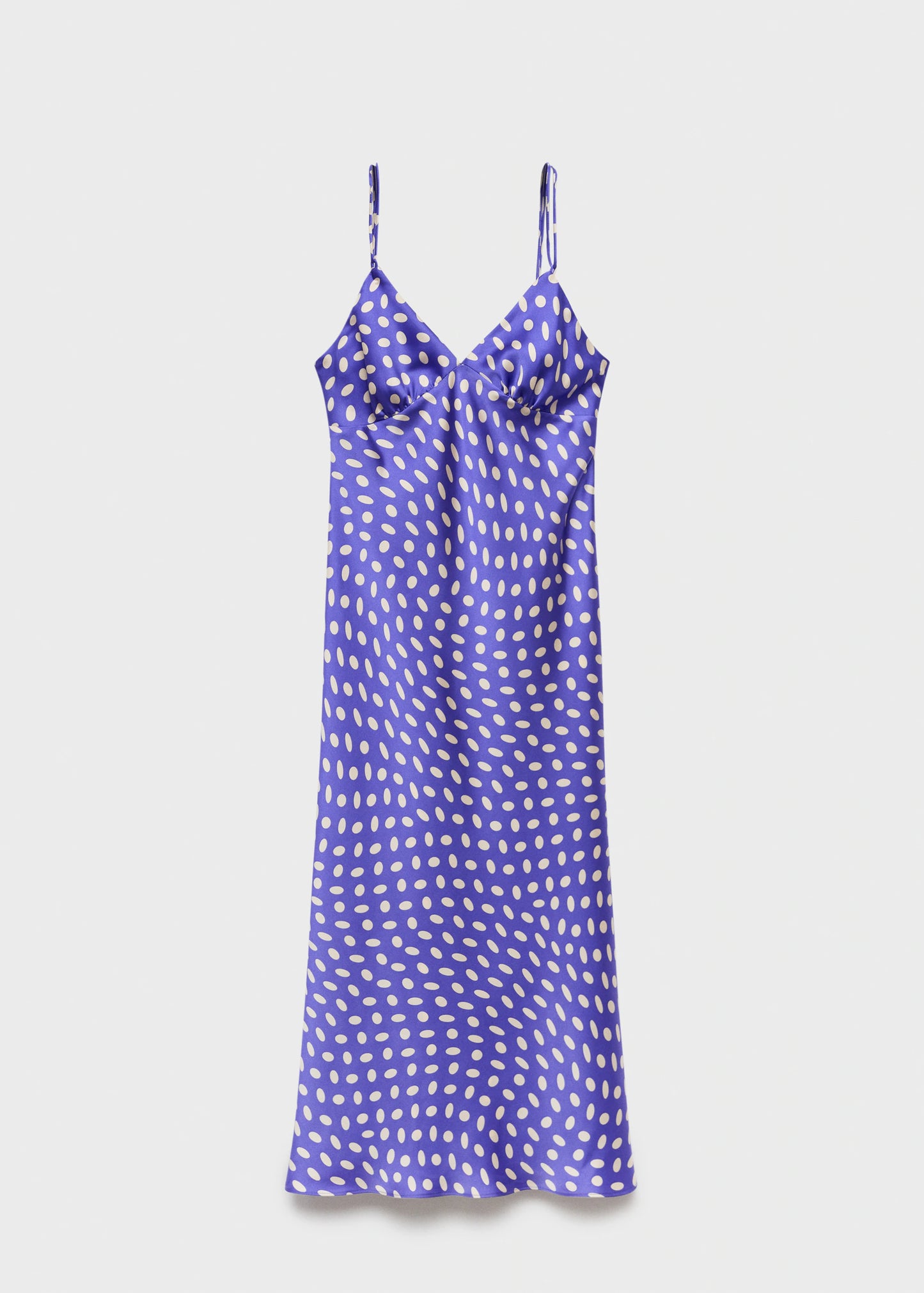 Polka Dot Satin Finish Dress