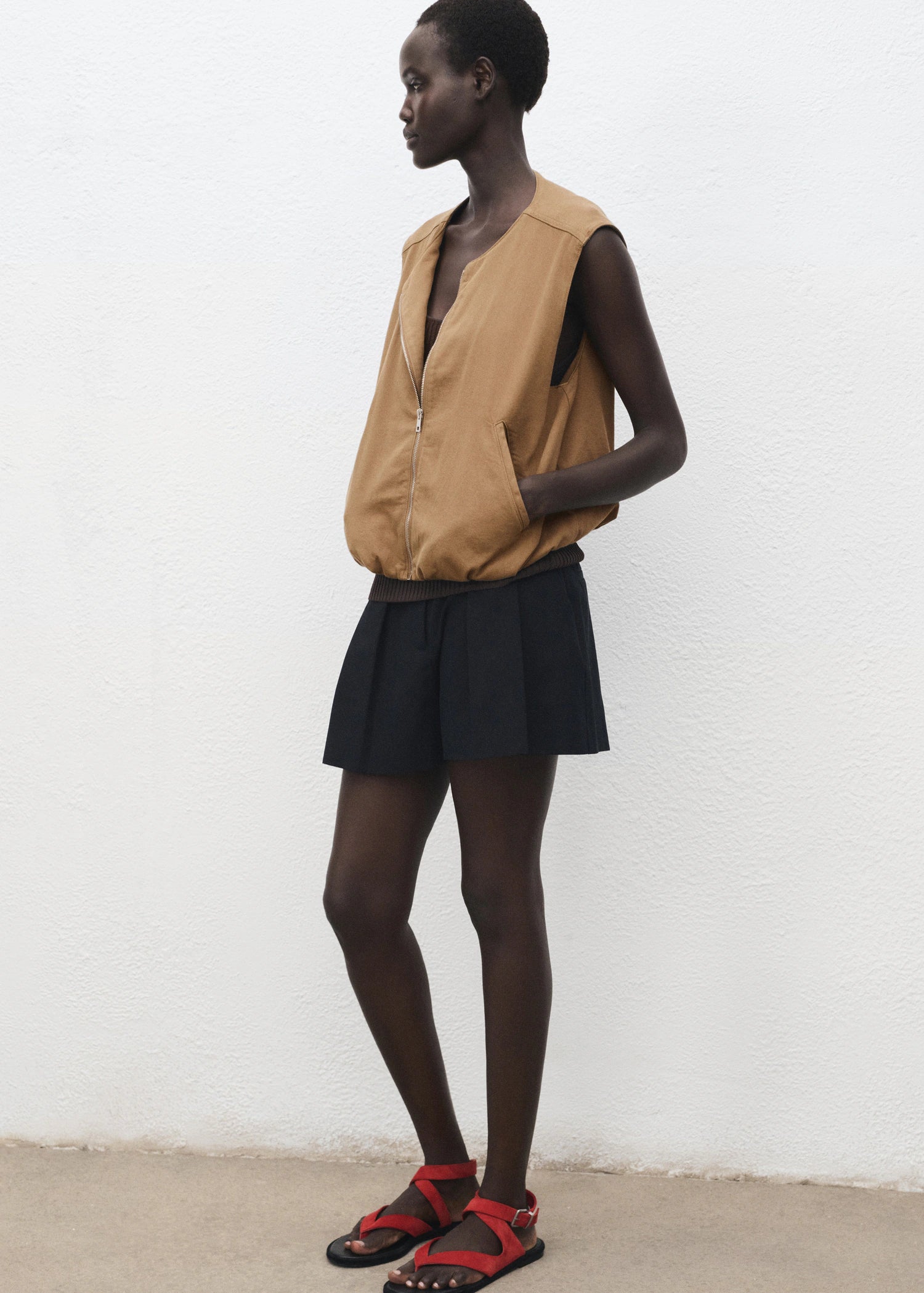 Puffer Denim Waistcoat