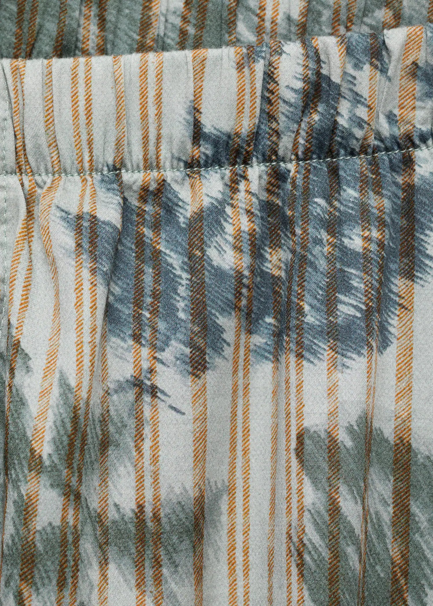 Pyjama Bottoms With Blurred Print