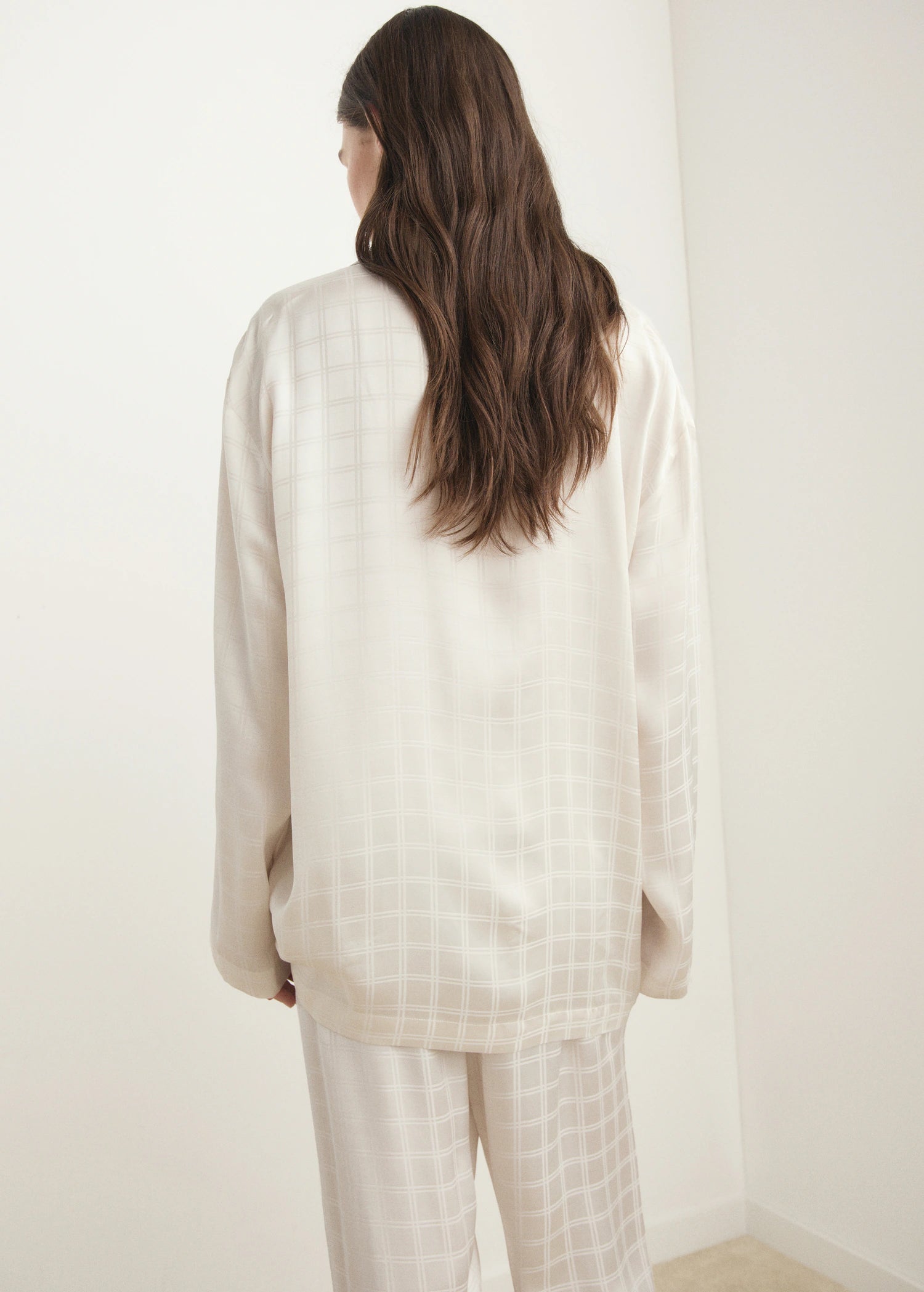 Rayon Check Pyjama Top