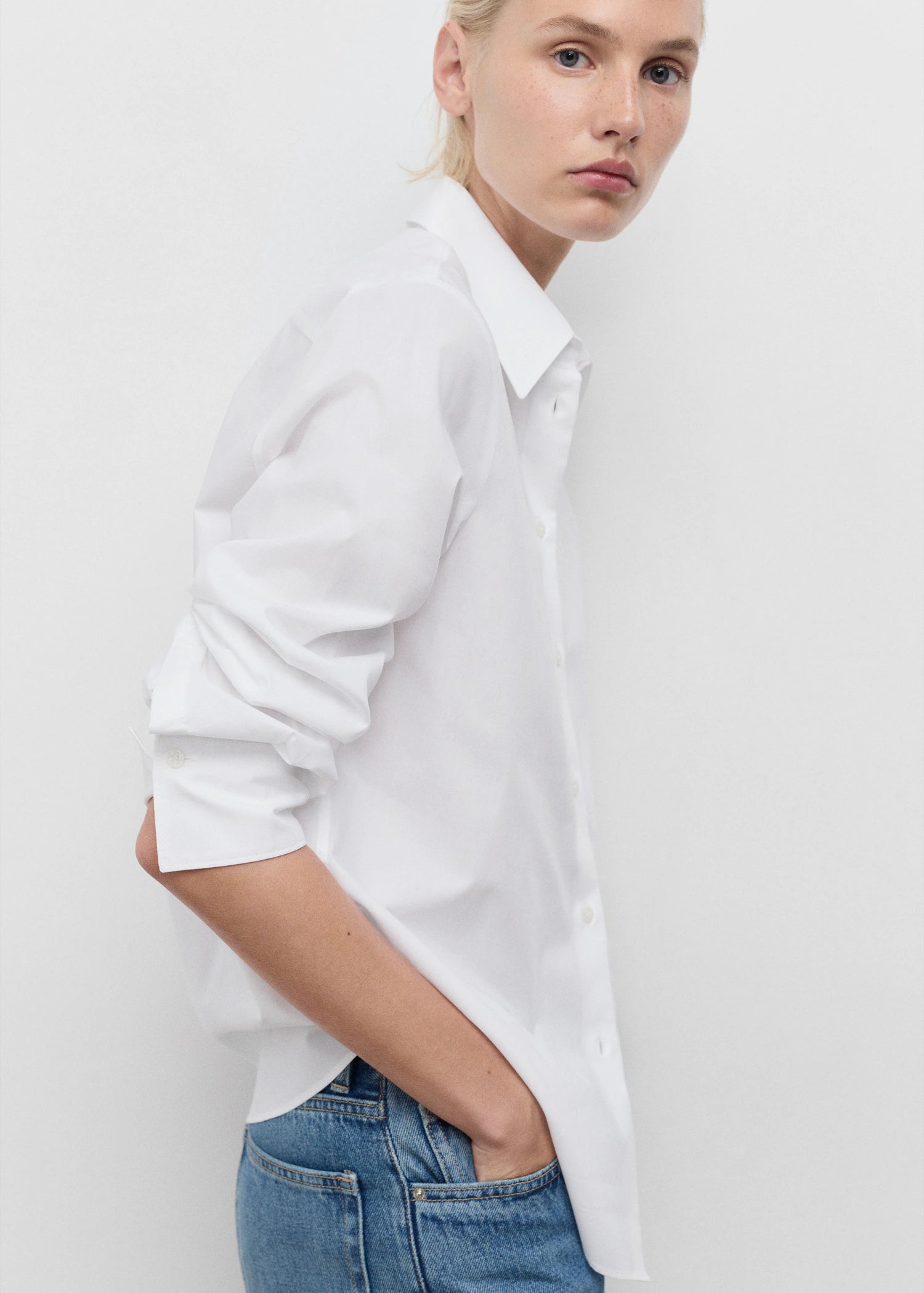 Regular Cotton Lyocell Blend Shirt