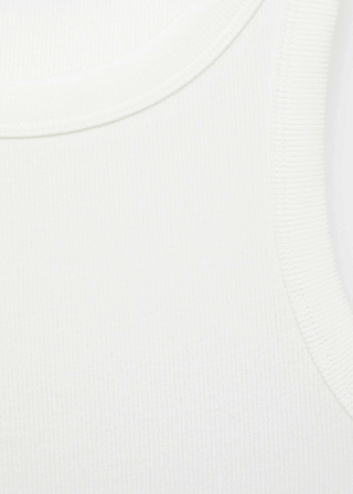 Ribbed Cotton Blend Top