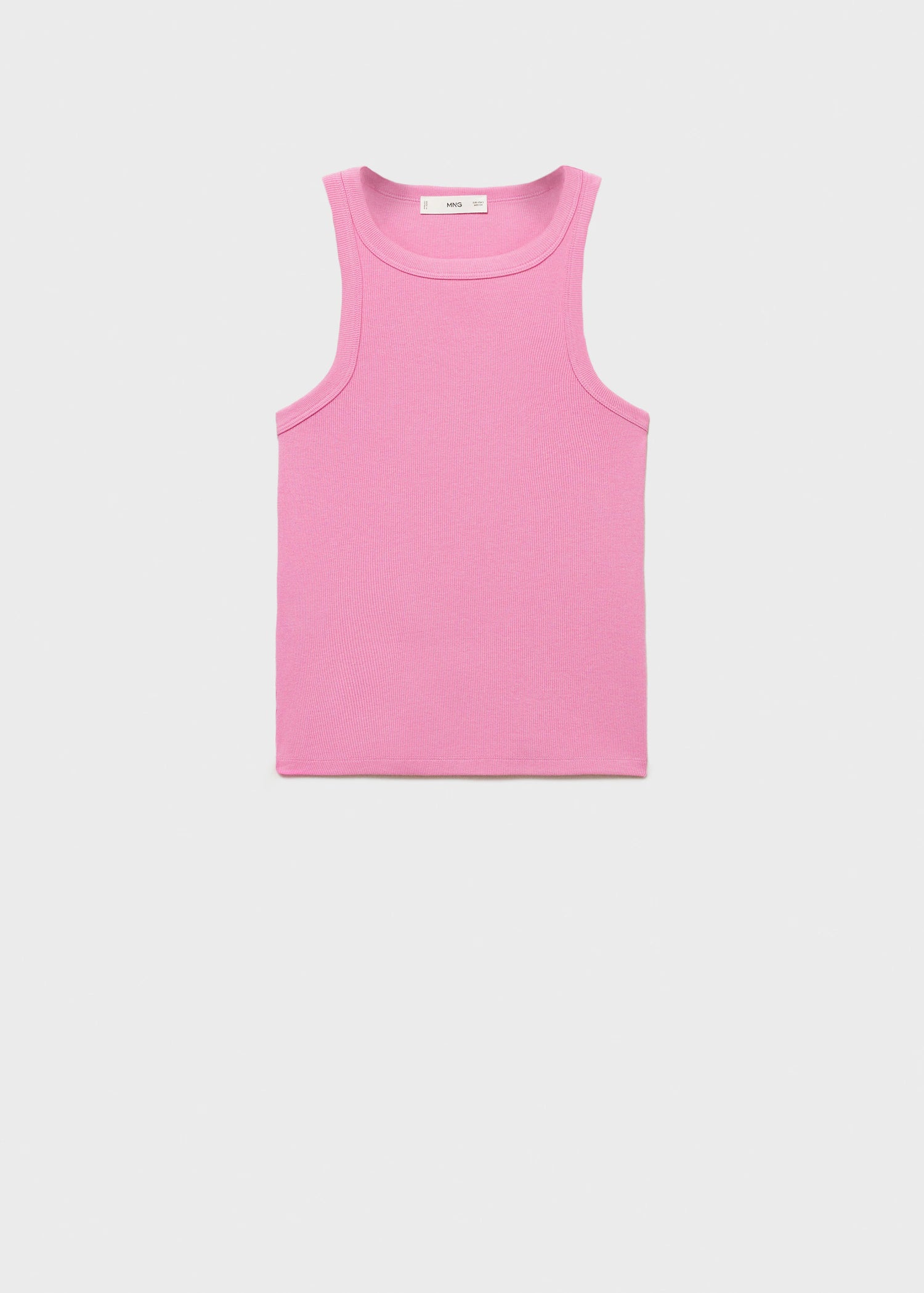 Ribbed Cotton Blend Top