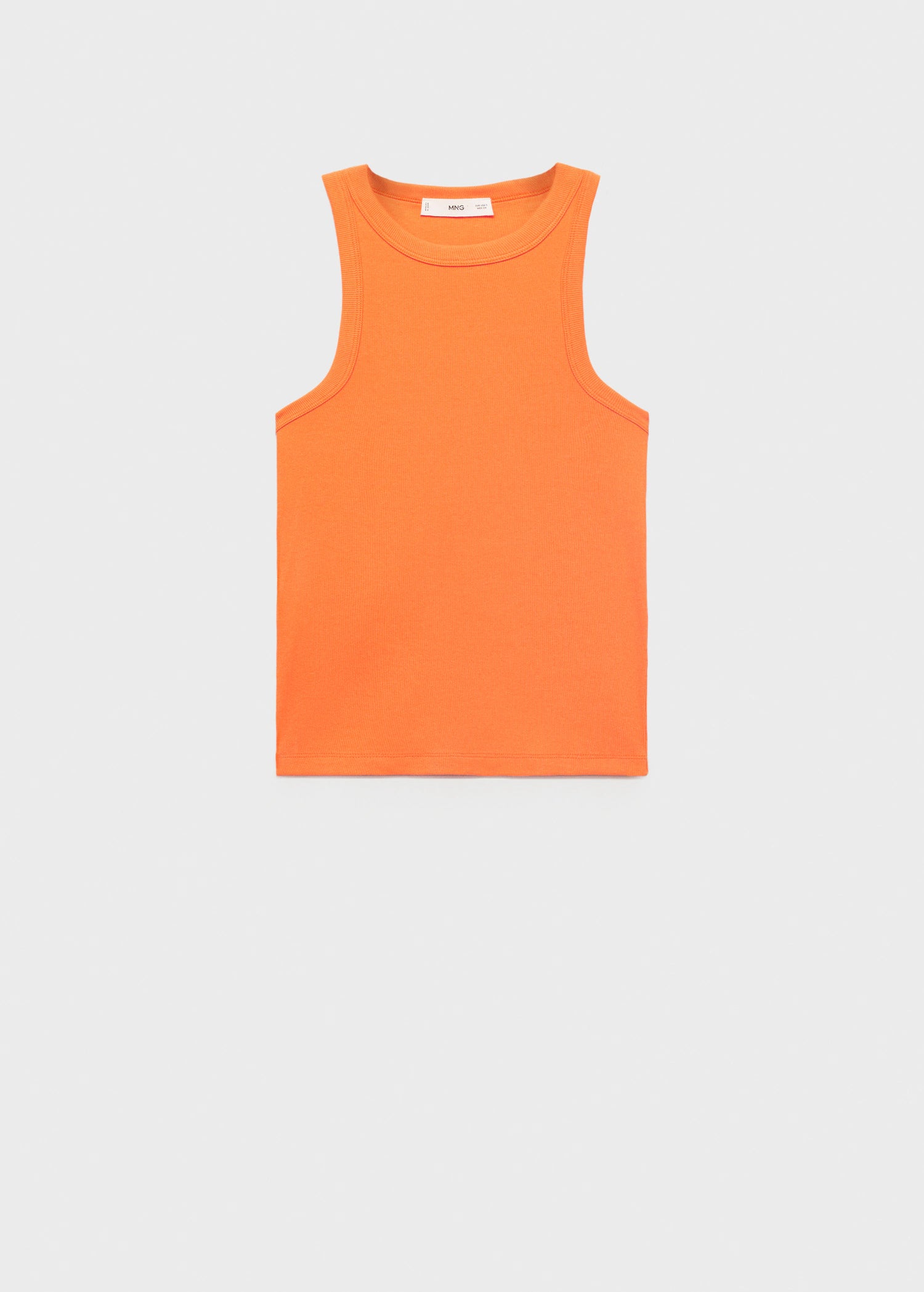 Ribbed Cotton Blend Top