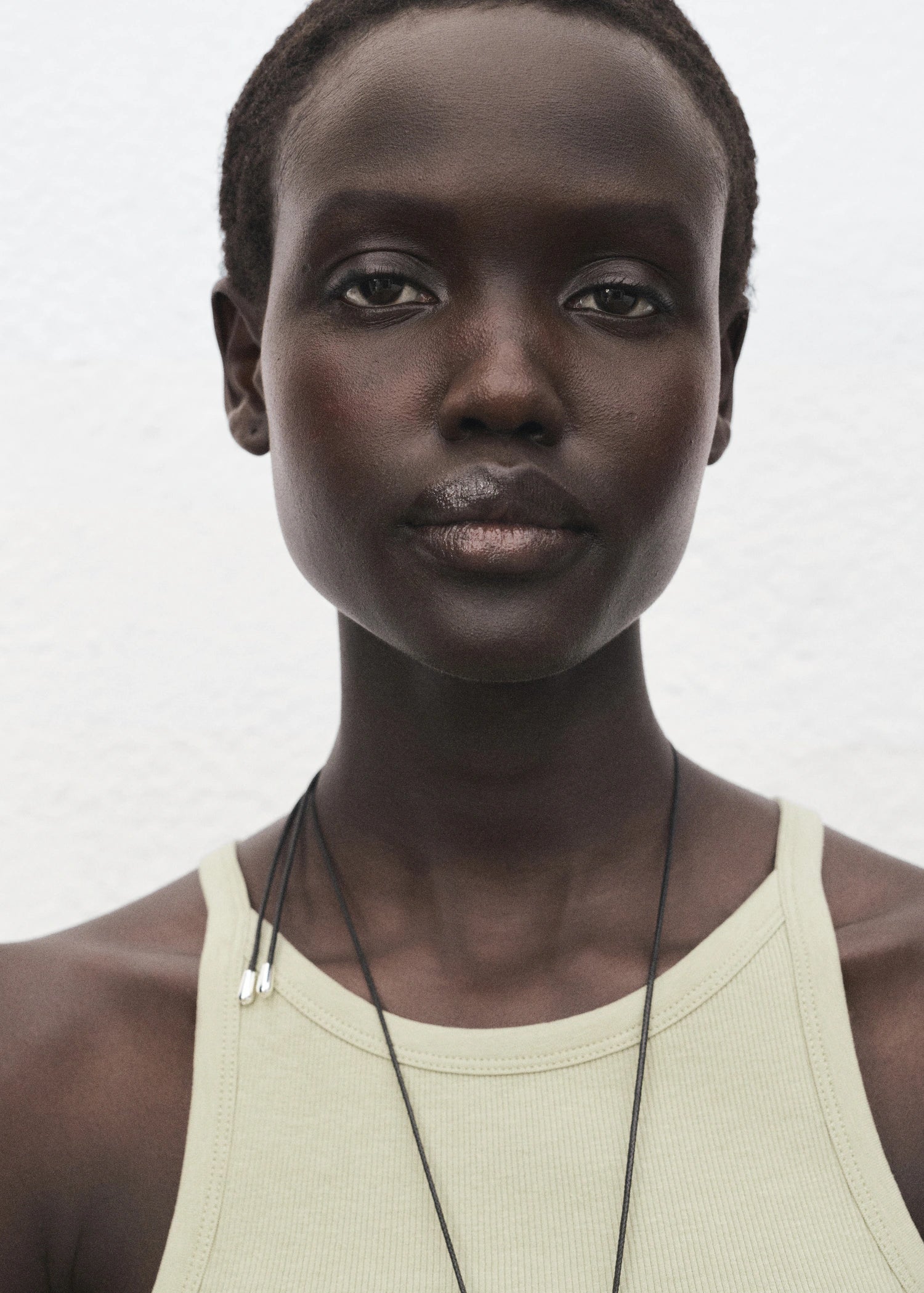 Ribbed Cotton Blend Top