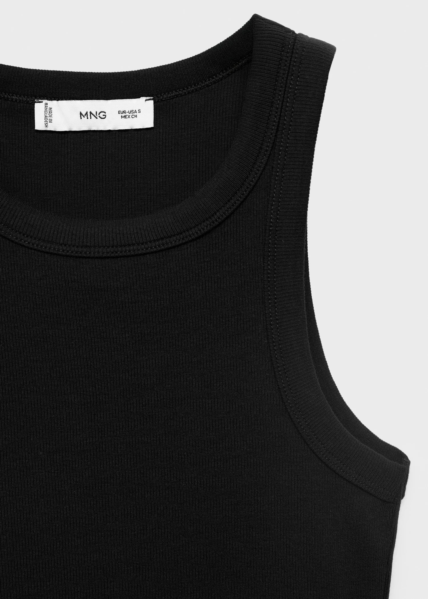 Ribbed Cotton Blend Top