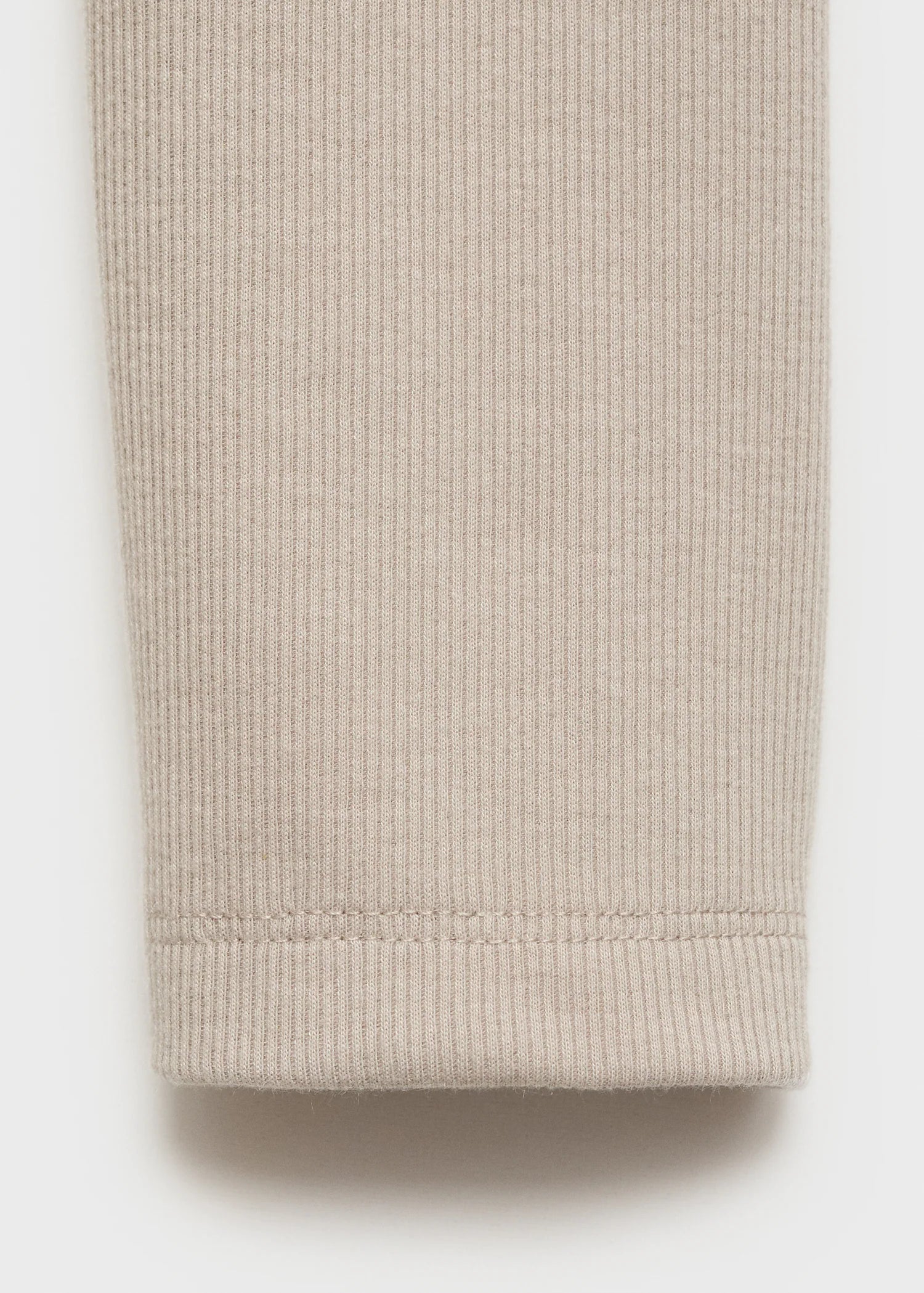 Ribbed Knit Button Down T Shirt