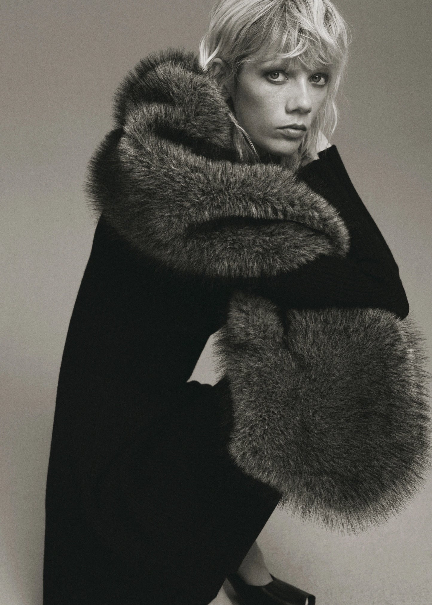 Ribbed Knitted A Line Dress