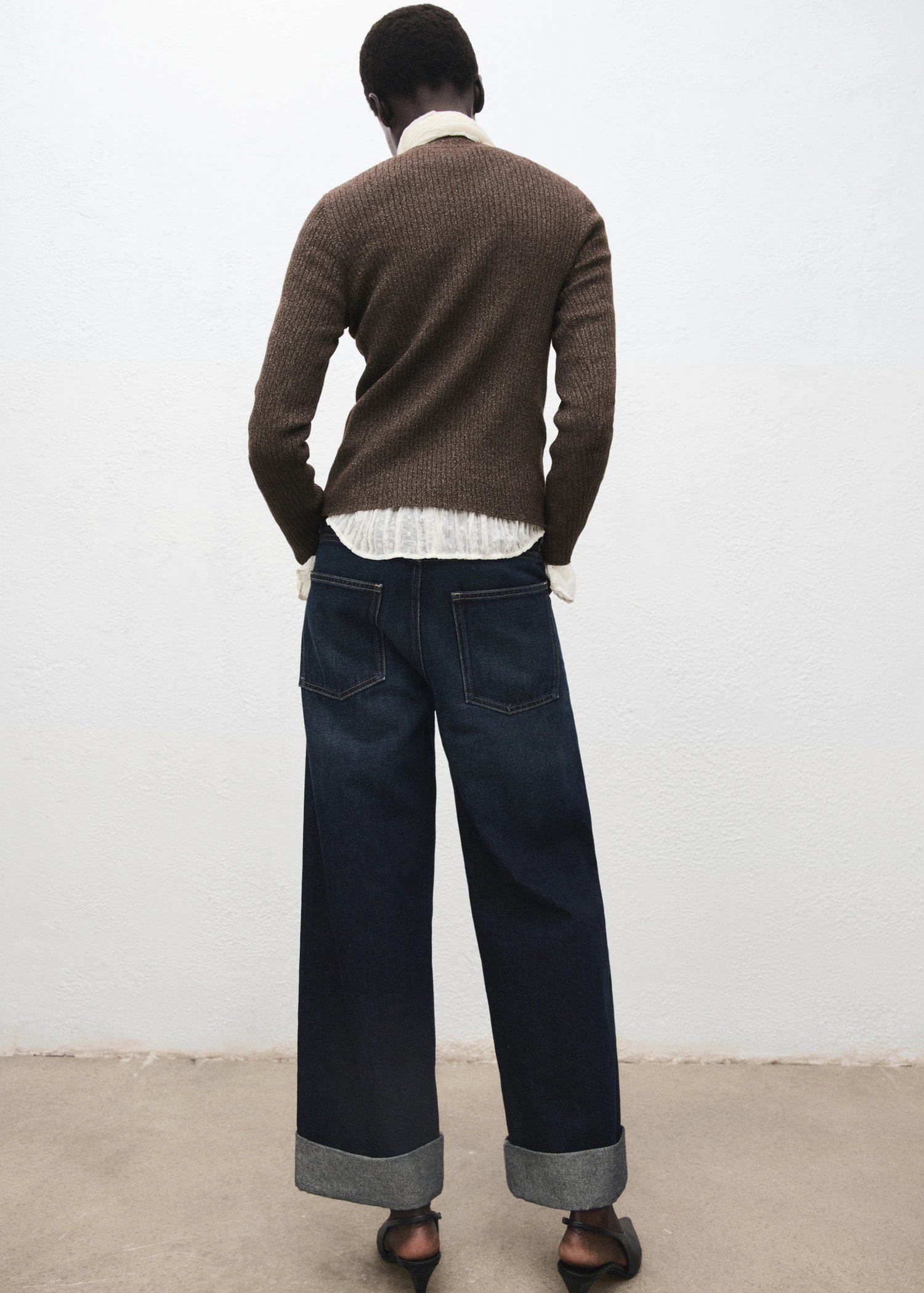 Ribbed Knitted Cardigan