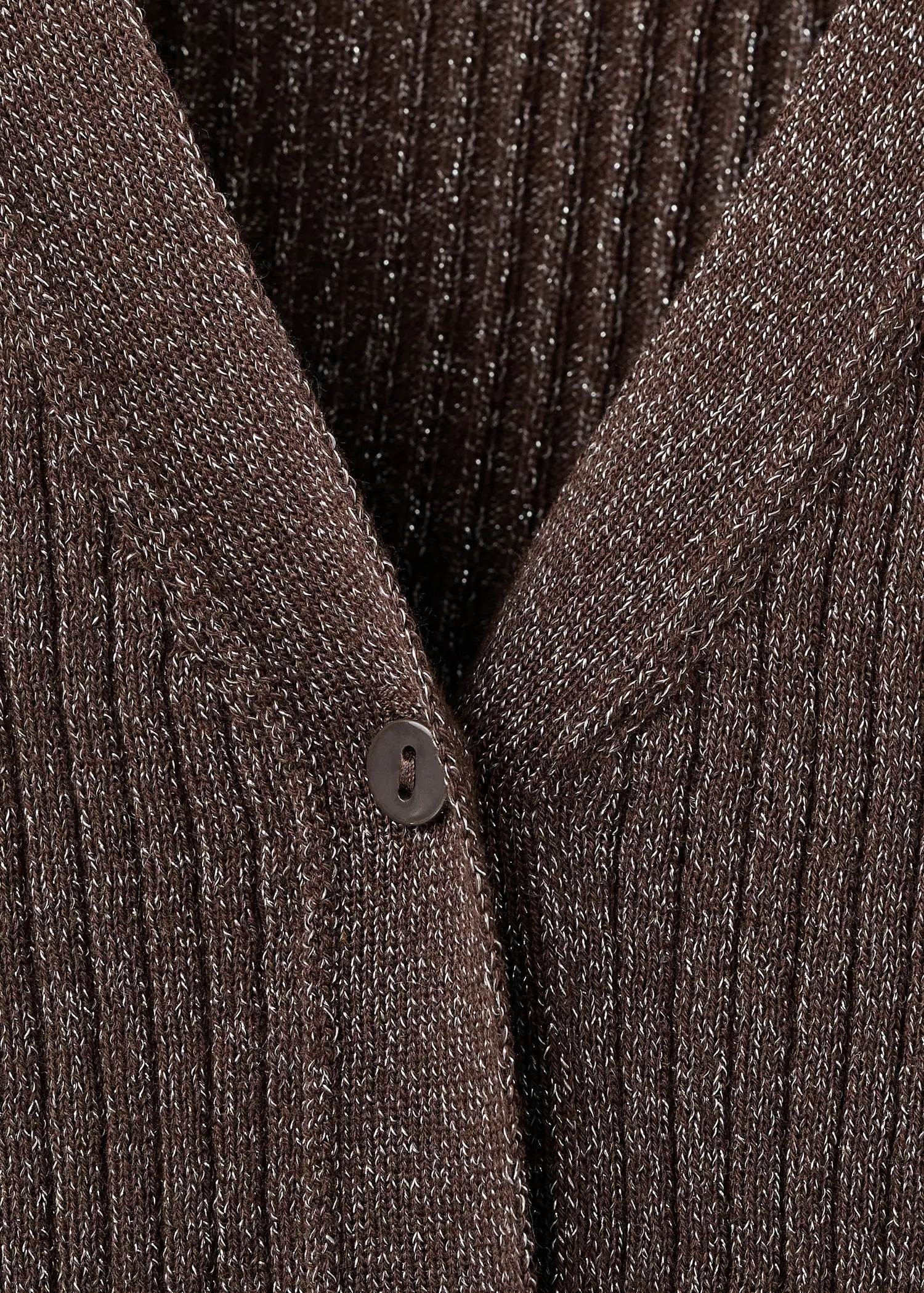 Ribbed Knitted Cardigan