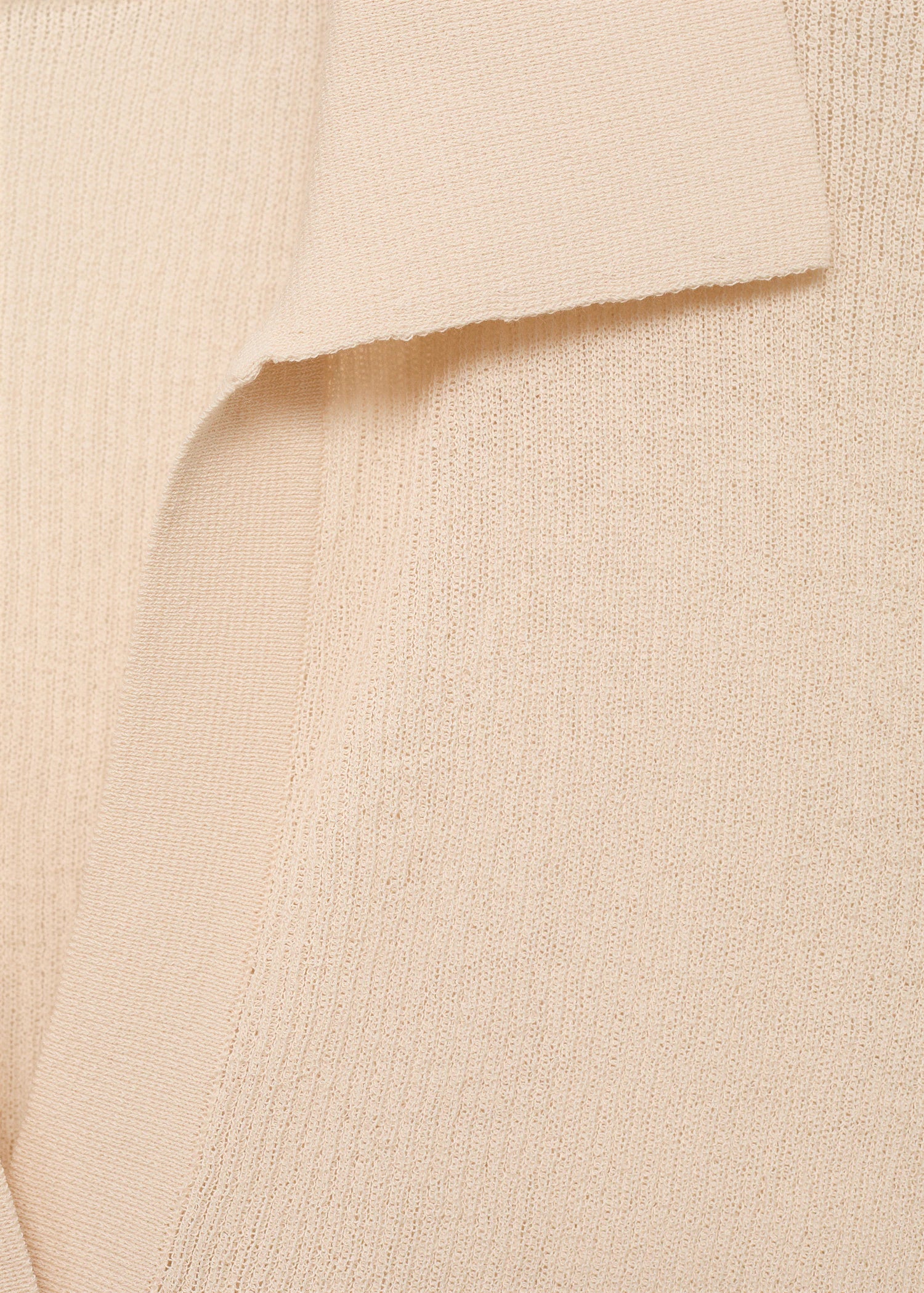 Ribbed Polo Neck Sweater