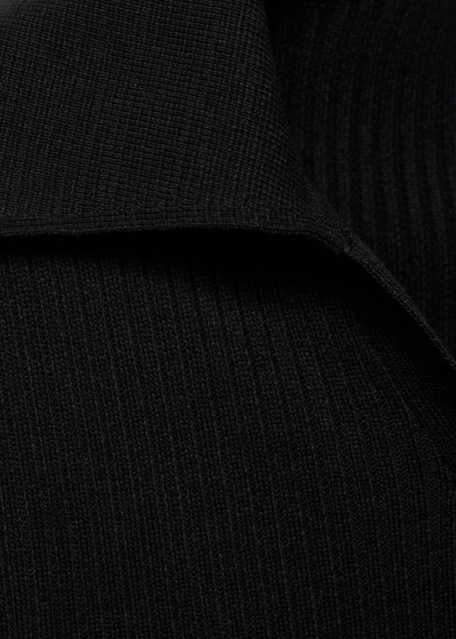 Ribbed Sweater With Jewel Button