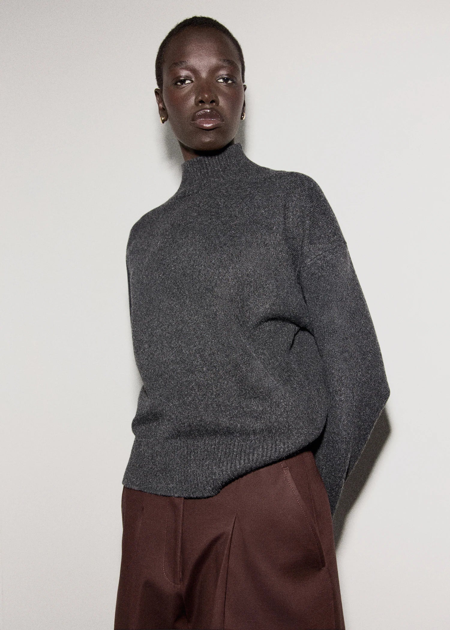 Ribbed Turtleneck Sweater