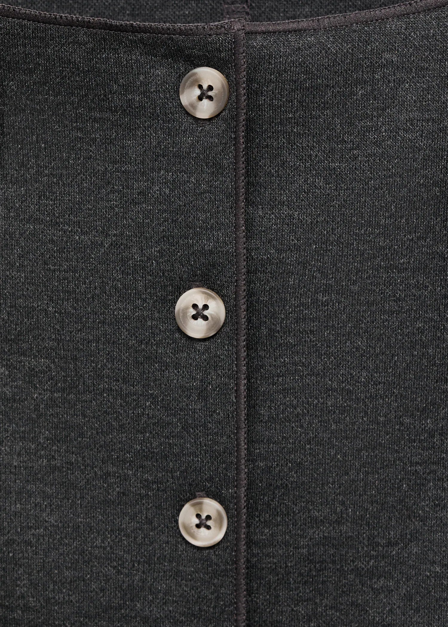 Round Neck Buttoned Waistcoat