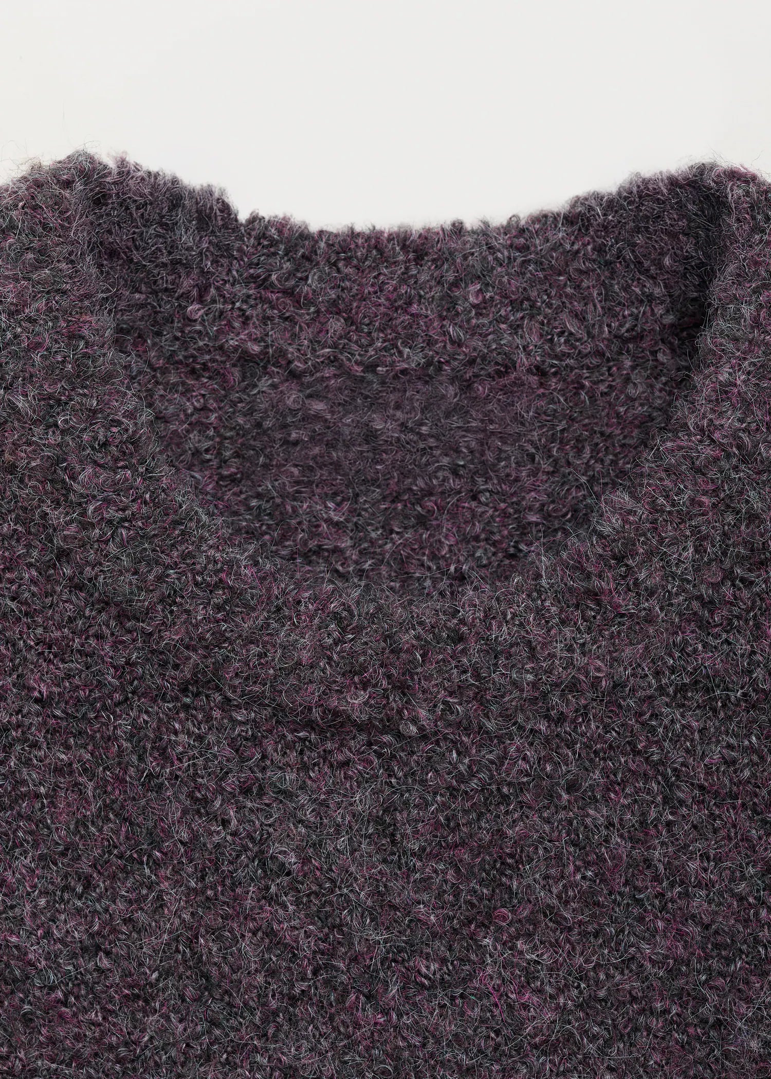 Round Neck Boucle Sweater