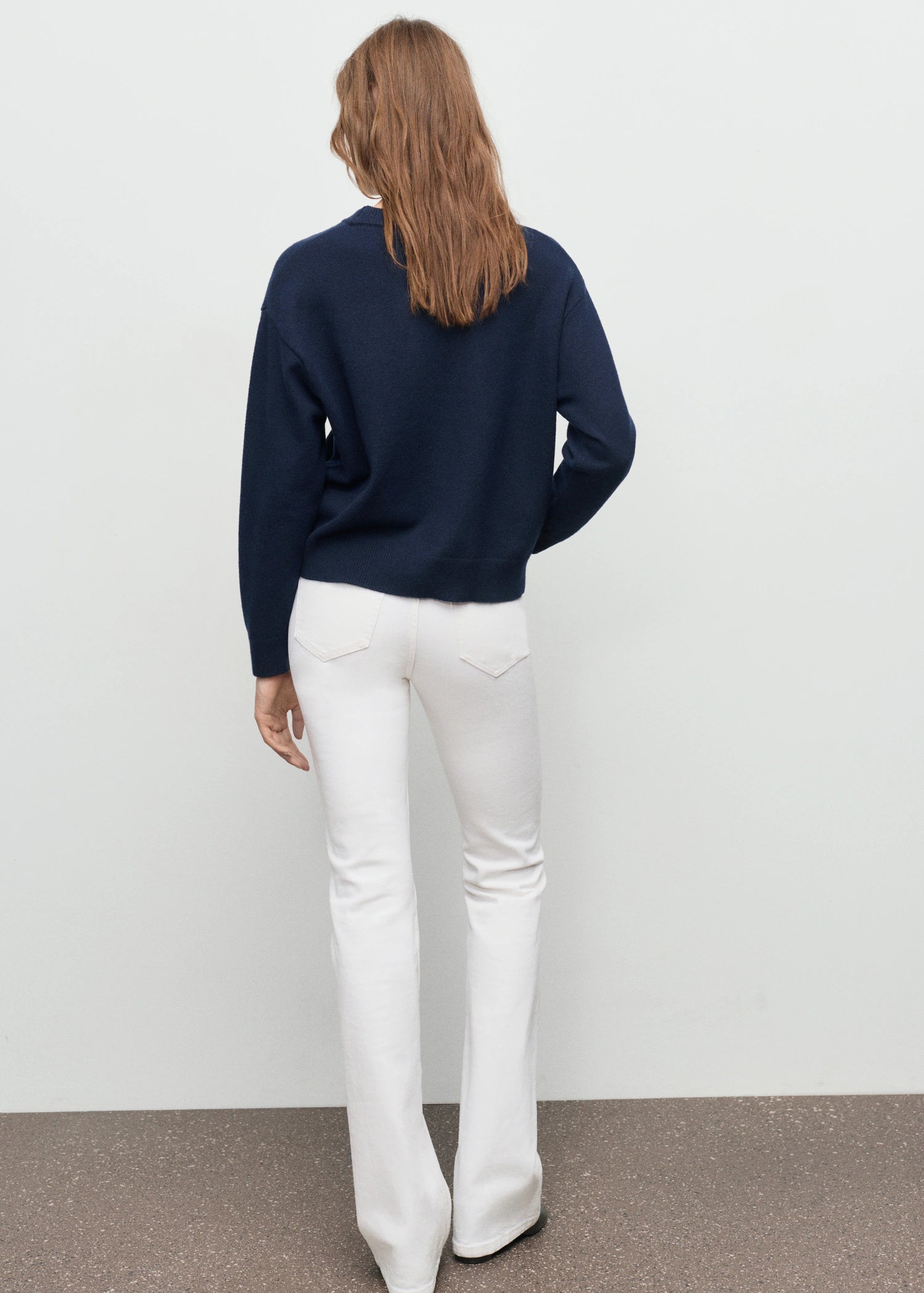 Round Neck Knitted Sweater