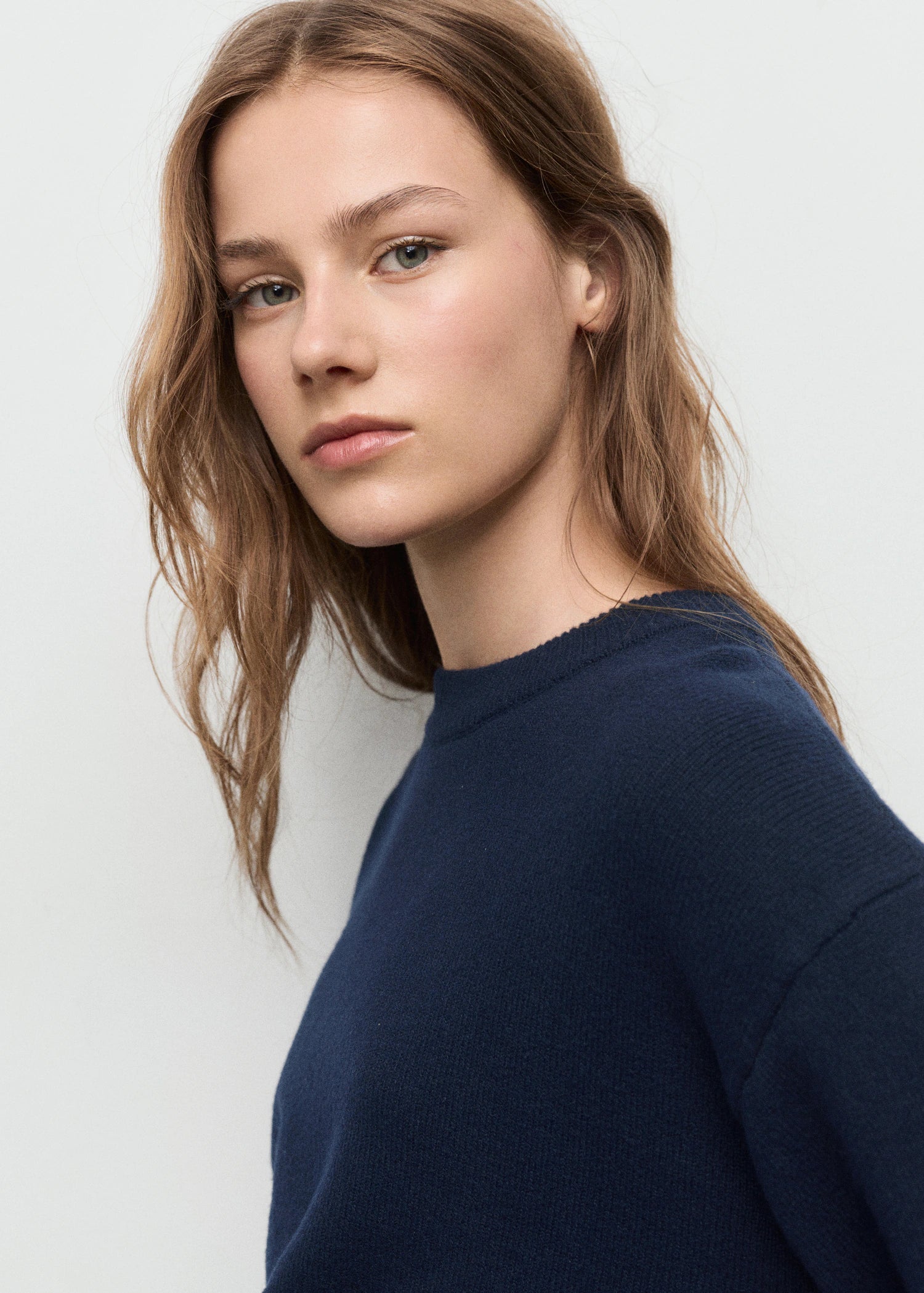 Round Neck Knitted Sweater