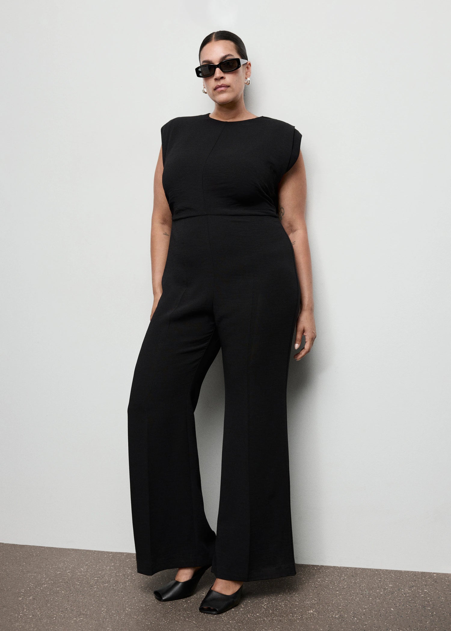 Ruched Long Jumpsuit