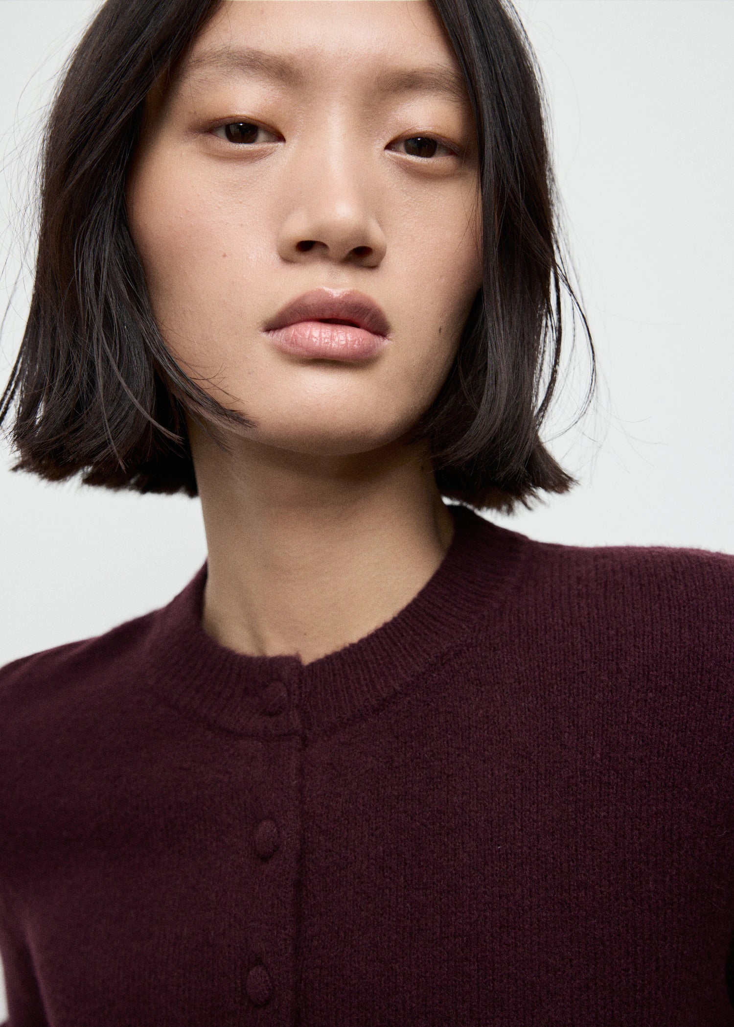 Ruffle  Knit Cardigan