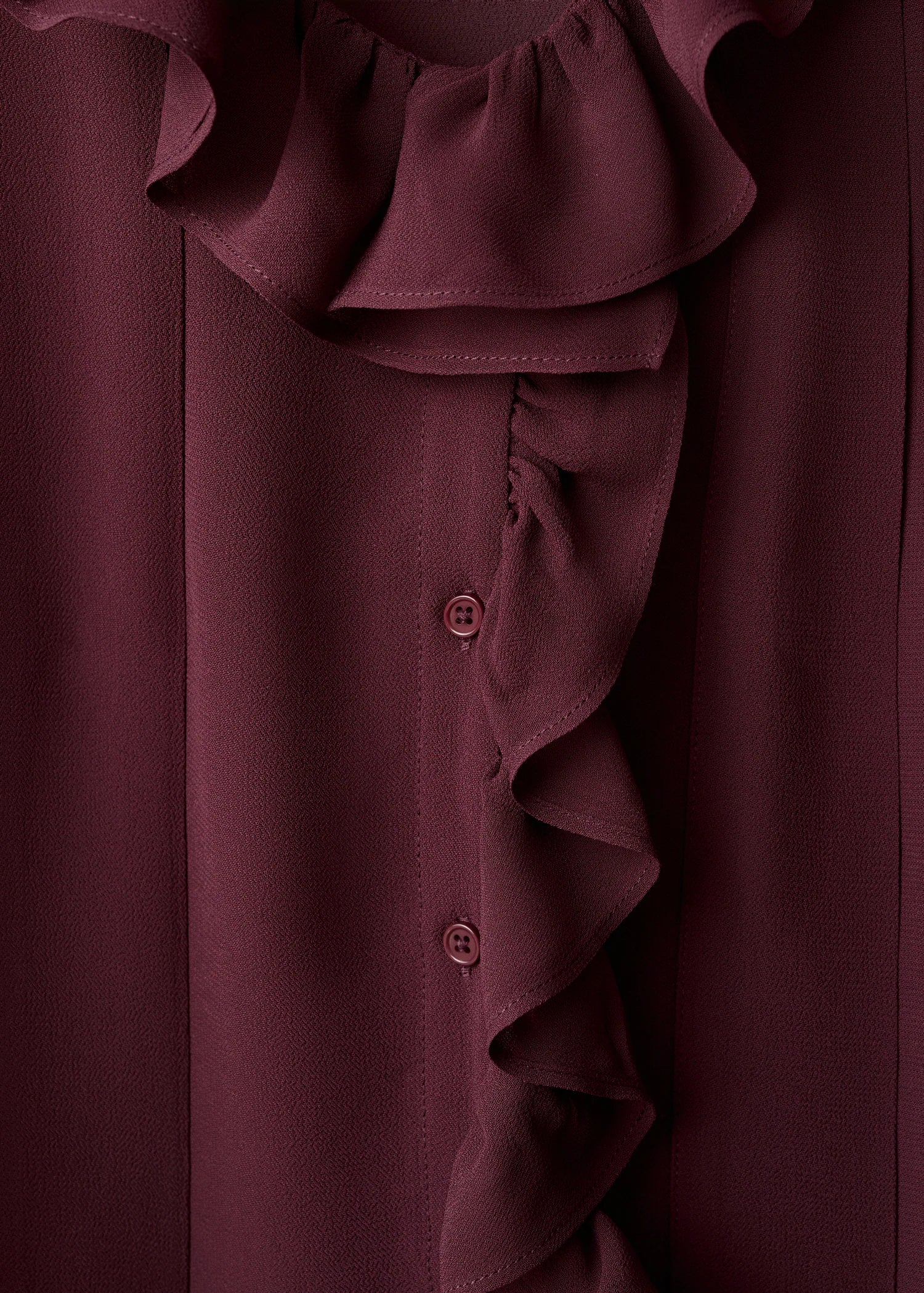 Ruffled Blouse With Scarf