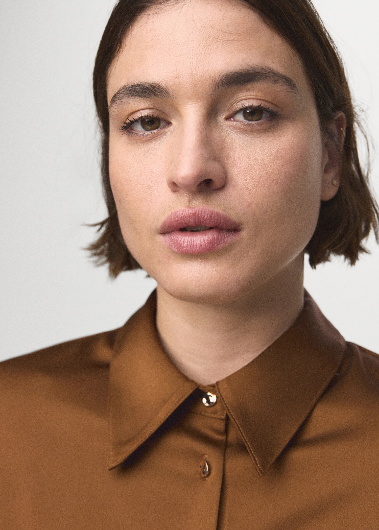 Satin Finish Flowy Shirt