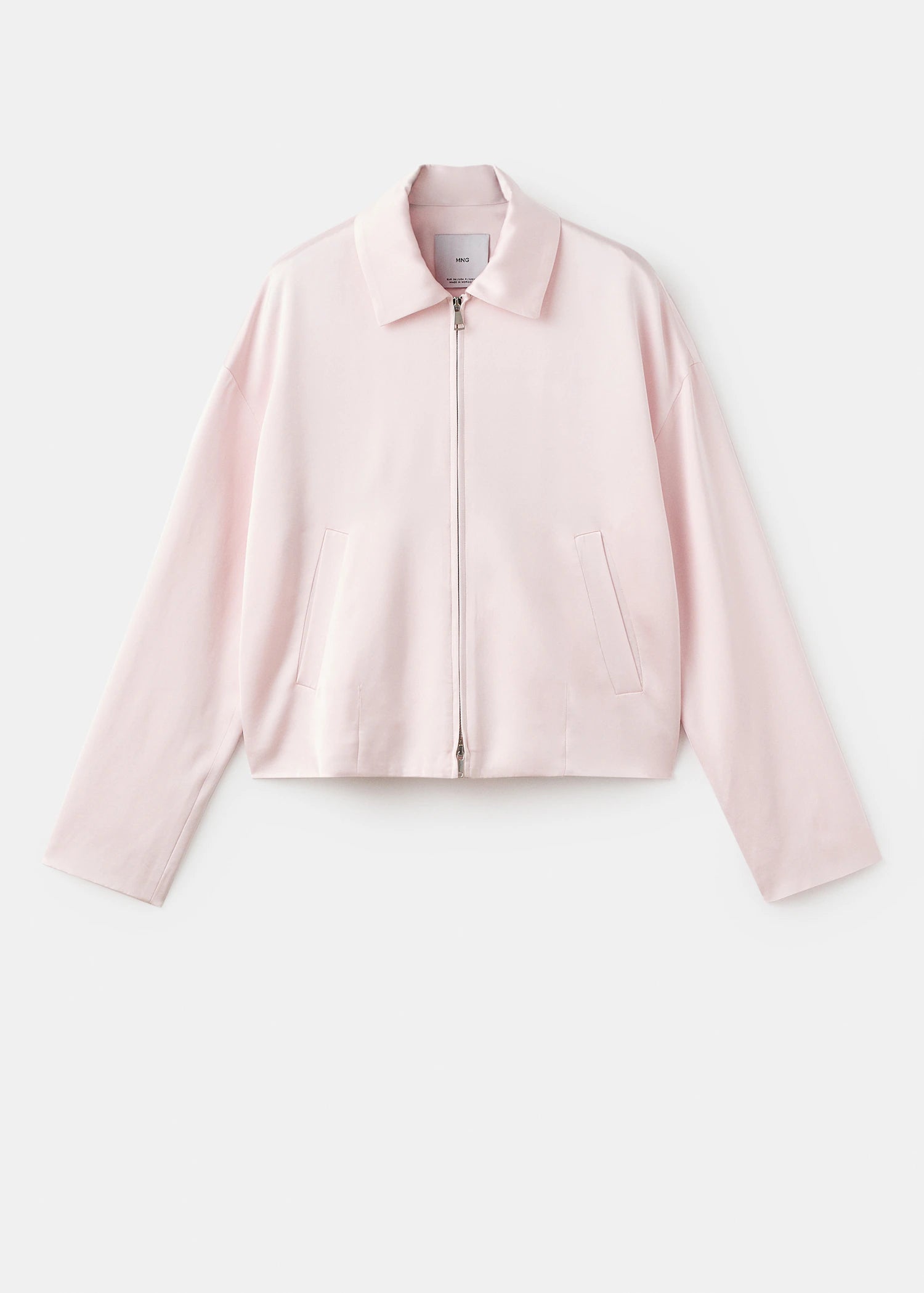 Satin Jacket With Zip